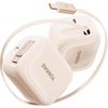 image:imageTORRAS FlexLine 67W USB C Charger DualPort GaN Retractable Charger  iPhoneiPadMacBookGalaxy Compatible GaN III DualPort Fast Charging 1m Retractable Cable Travel and Desk UsePinkgold