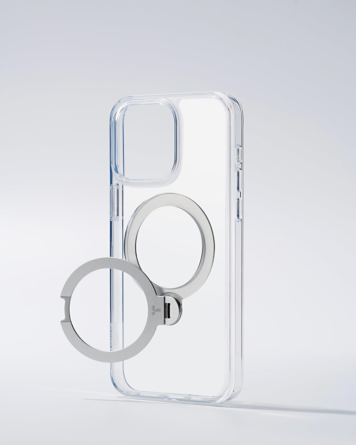 image:imageTORRAS 360 Spin Magnetic Stand for iPhone 16 Pro Case 63 Compatible with MagSafe MilGrade Protective Hard PC Soft Edge Case for iPhone 16 Pro Builtin Kickstand amp Ring Holder Clear 2024Clear