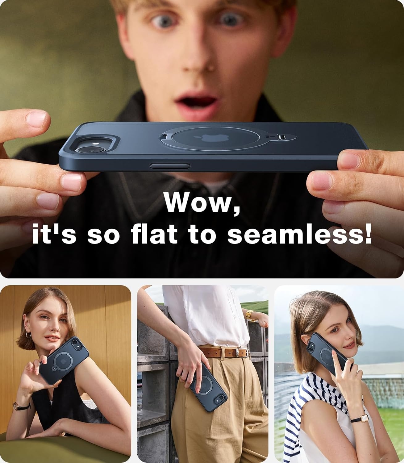 image:imageTORRAS 360 Spin Magnetic Stand for iPhone 16 Pro Max Case Fit for MagSafe Military Grade Protective Case for iPhone 16 Pro Max Phone Case with Kickstand Rotatable Black 69 inchBlack