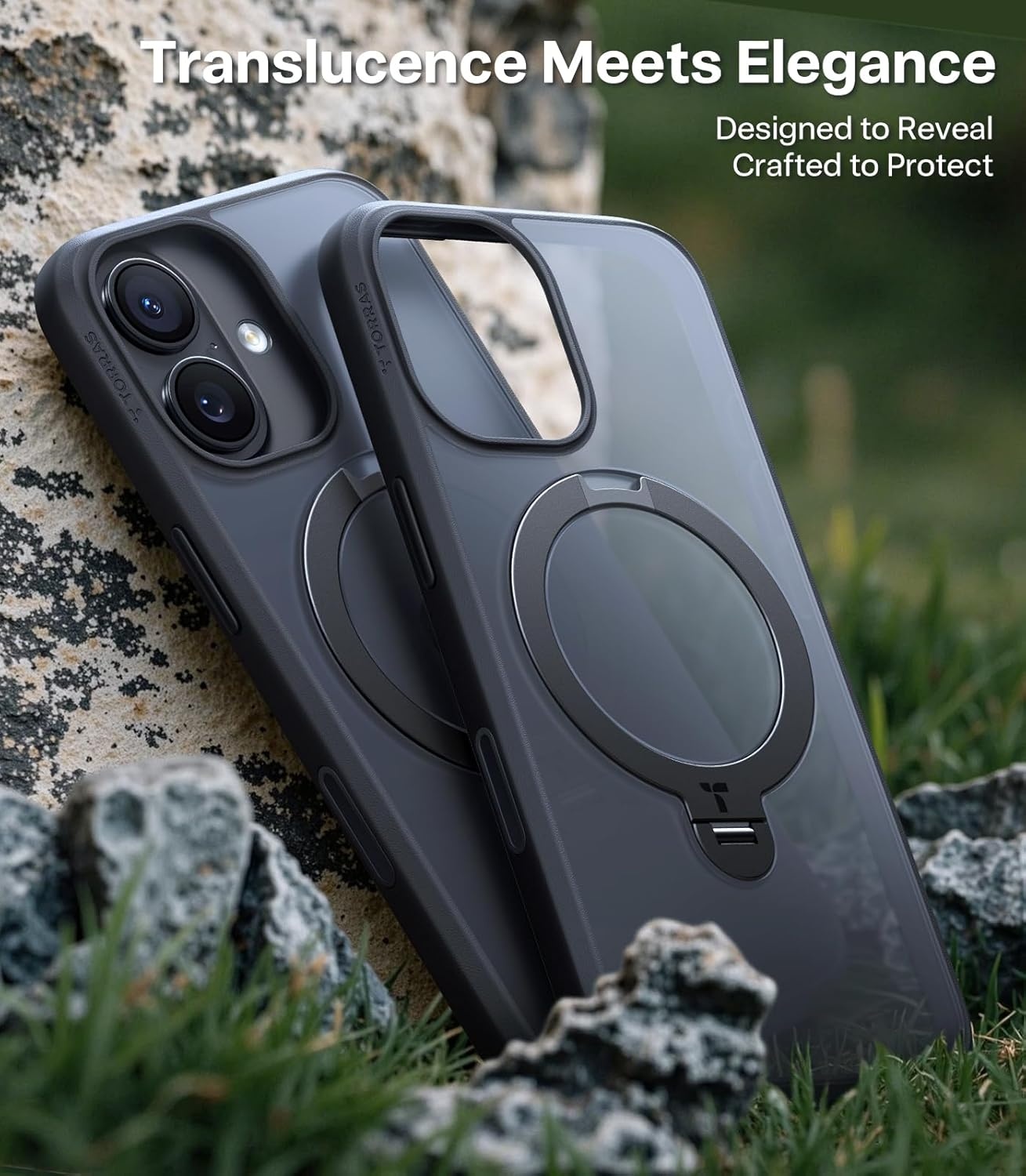 image:imageTORRAS 360 Spin Magnetic Stand for iPhone 16 Pro Max Case Fit for MagSafe Military Grade Protective Case for iPhone 16 Pro Max Phone Case with Kickstand Rotatable Black 69 inchBlack
