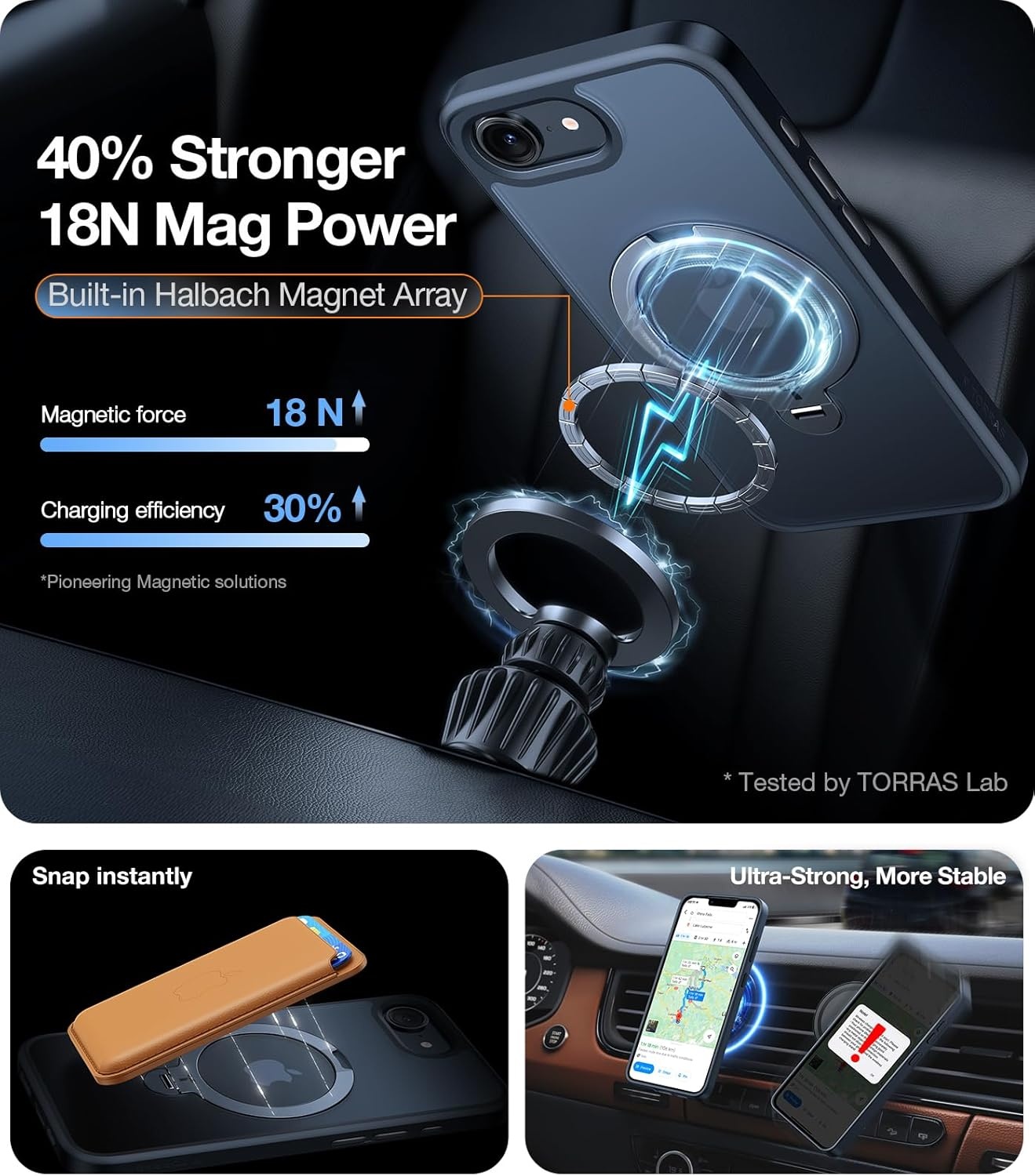 image:imageTORRAS 360 Spin Magnetic Stand for iPhone 16 Pro Max Case Fit for MagSafe Military Grade Protective Case for iPhone 16 Pro Max Phone Case with Kickstand Rotatable Black 69 inchBlack
