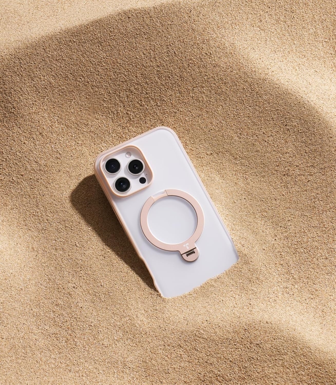 image:imageTORRAS 360 Spin Magnetic Stand for iPhone 16 Pro Max Case Fit for MagSafe Military Grade Protective Ostand Case for 16 Pro Max Phone Case with Stand Rotatable Desert Pink 69 inch