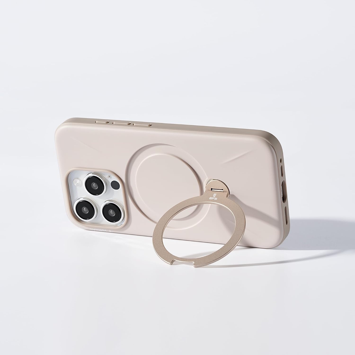 image:imageTORRAS 360 Spin Stand for iPhone 15 Pro Case Fit for Magsafe MilSTD Protective Hard PC ScratchResistant Case for iPhone 15 Pro Phone Case Desert Ostand Spin Dune Beige 61 inch