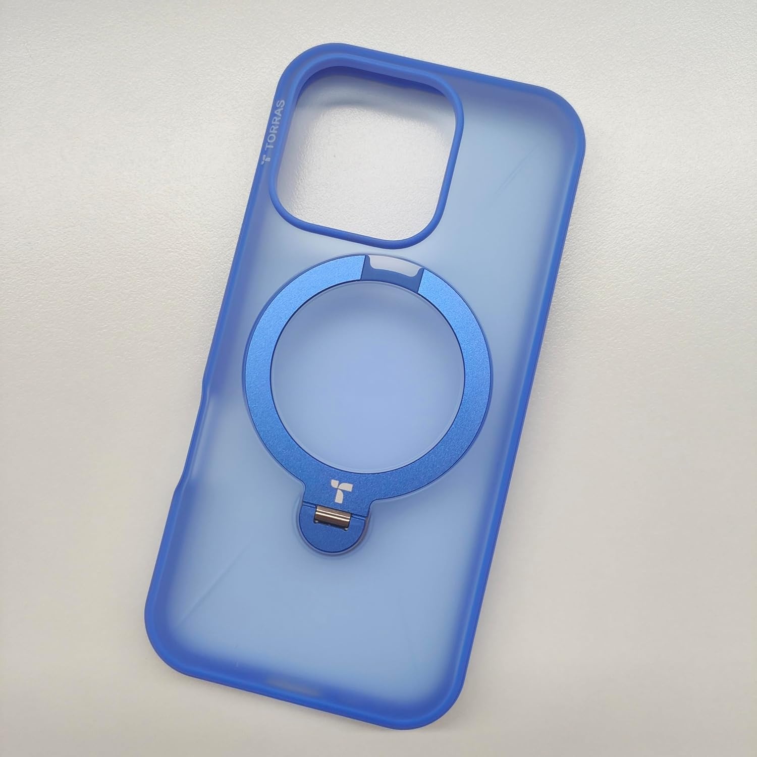 image:imageTORRAS 360Spin Magnetic Stand for iPhone 16 Pro Case Fit for MagSafe Builtin Kickstand amp Ring Holder MilGrade Protective Soft Edge Hard PC Case for iPhone 16 Pro Sapphire Blue 63 2024
