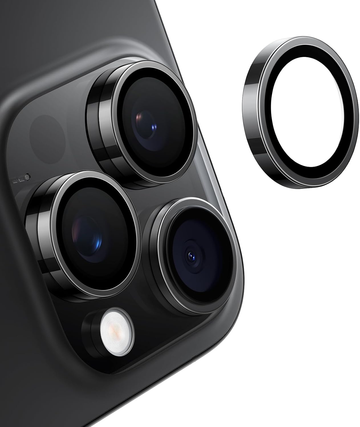 image:imageTORRAS Camera Lens Protector for iPhone 16 Pro Max16 Pro Black TitaniumBlack Titanium