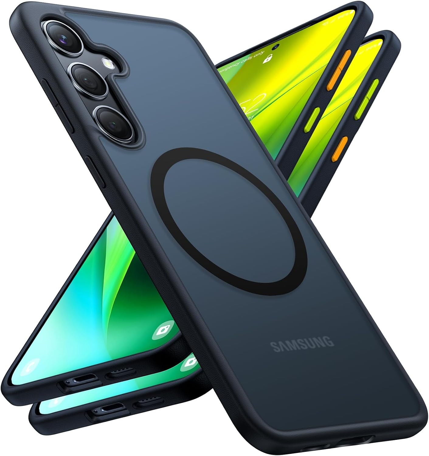 image:imageTORRAS Magnetic Guardian Only for Samsung Galaxy S23 Case 61 Military Grade Drop Tested Compatible with MagSafe SemiClear Hard Back amp Soft Edge Slim PC amp TPU S23 Case 61 Inch BlackBlack