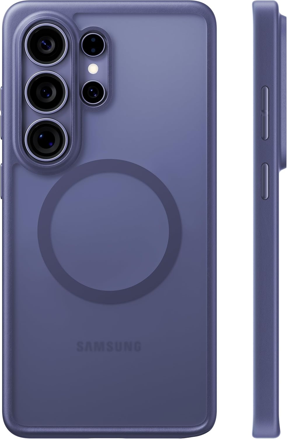 image:imageTORRAS Magnetic Shockproof Case for Samsung Galaxy S25 Plus 12FT Military Grade Protection Fit for MagSafe Translucent Slim Case for Samsung S25Plus Case AntiFingerprint AntiScratch BlackPurple