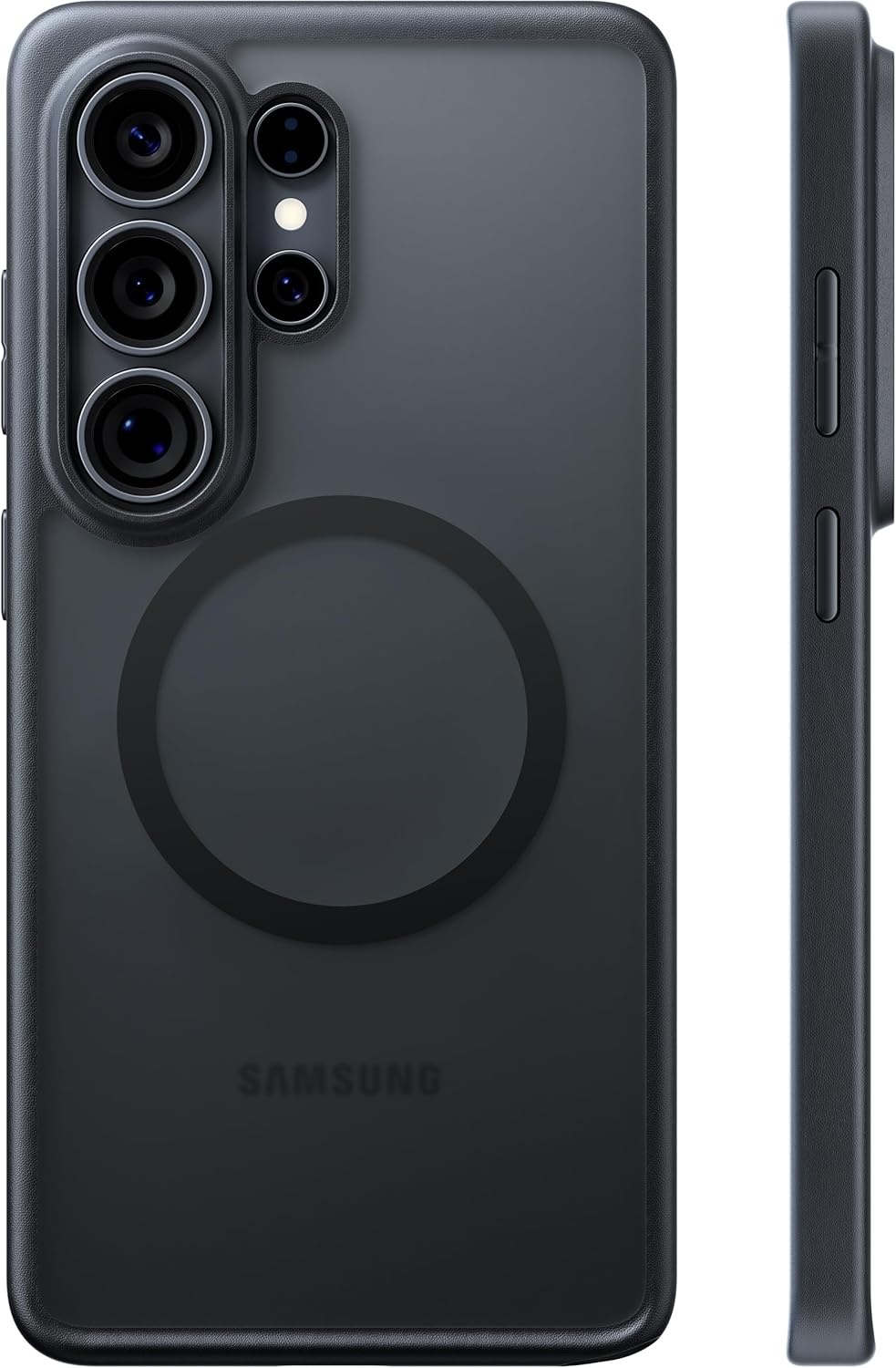 image:imageTORRAS Magnetic Shockproof Case for Samsung Galaxy S25 Plus 12FT Military Grade Protection Fit for MagSafe Translucent Slim Case for Samsung S25Plus Case AntiFingerprint AntiScratch BlackBlack