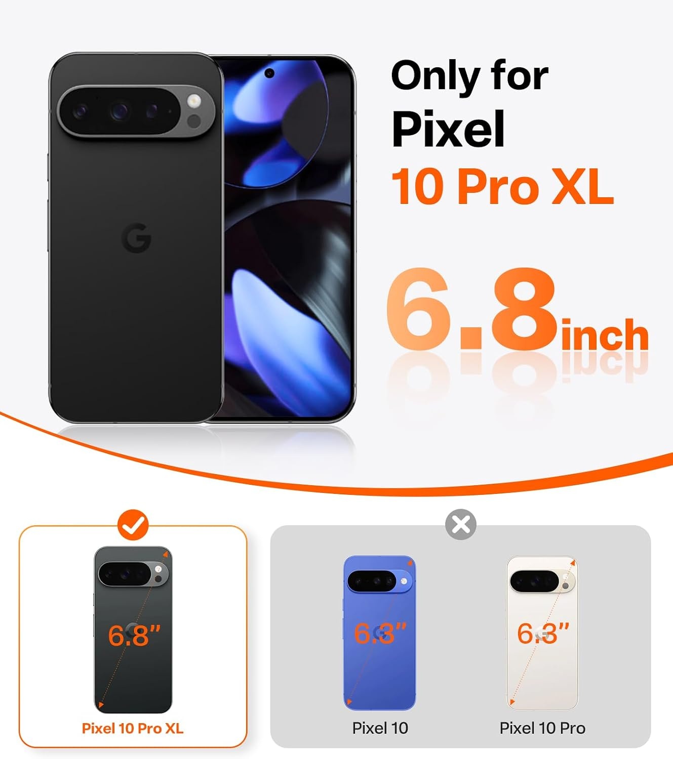 image:imageTORRAS Magnetic Shockproof for Google Pixel 10 Pro XL Case Strong Magnet fit for MagSafe 12FT MilGrade Protection Slim Translucent Matte Case for Pixel 10 Pro XL with MultiColor Buttons Green10PXLGreen