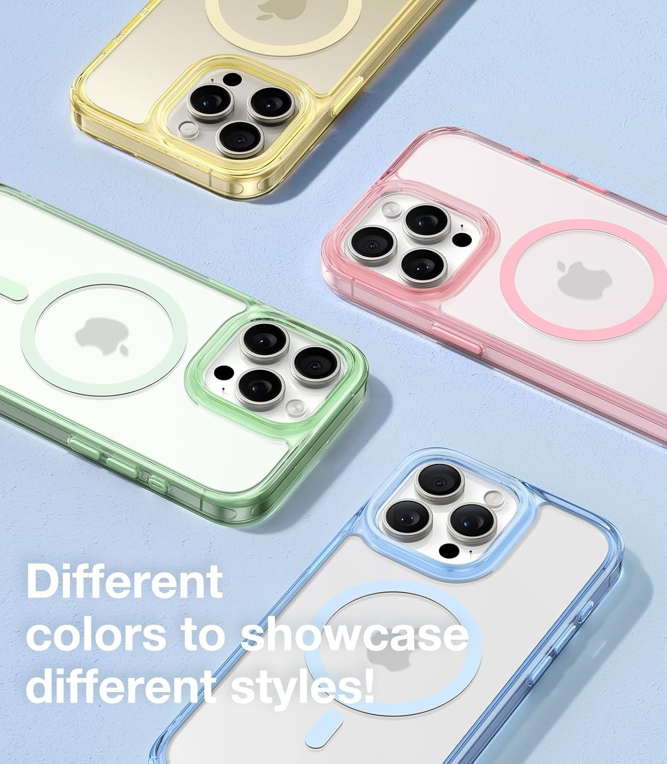 image:imageTORRAS Magnetic Shockproof for iPhone 17 Pro Case Camera Control Compatible with MagSafe MilitaryGrade Protection Stronger Slim Translucent Phone Case for iPhone 17 Pro BlackClear Blue