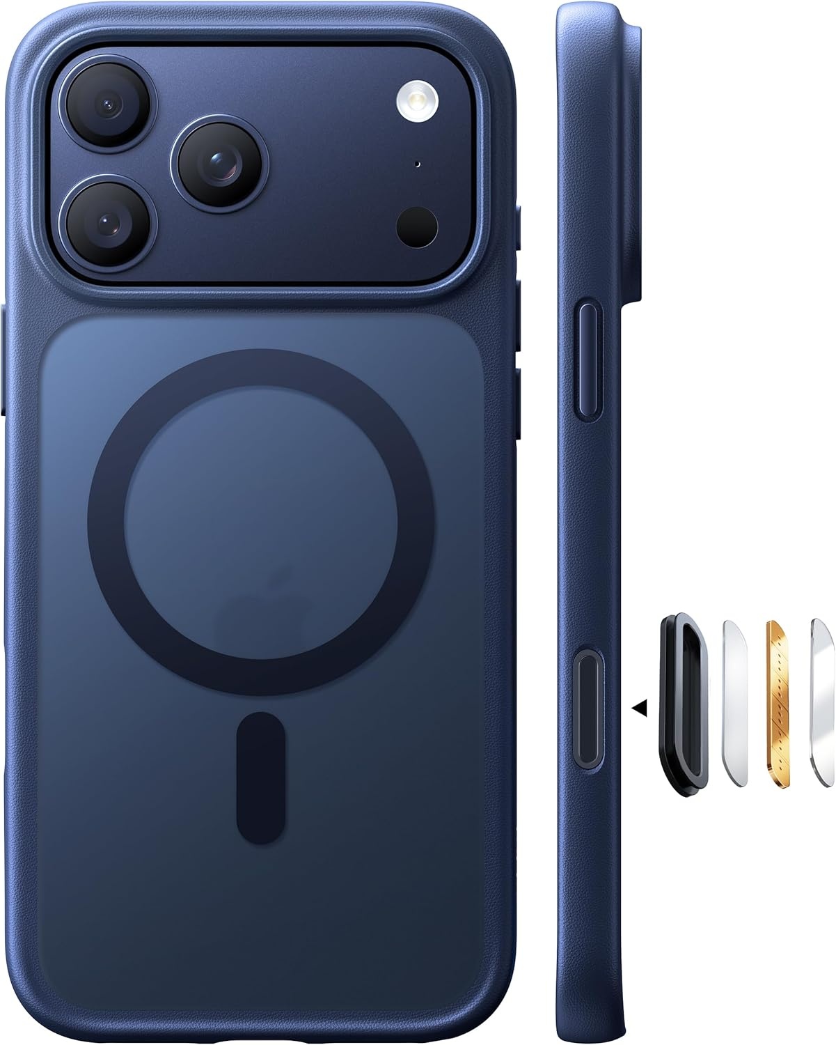 image:imageTORRAS Magnetic Shockproof for iPhone 17 Pro Case Camera Control Compatible with MagSafe MilitaryGrade Protection Stronger Slim Translucent Phone Case for iPhone 17 Pro BlackBlue