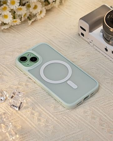 image:imageTORRAS Magnetic Shockproof for iPhone 17 case with Camera Control 12FT Military Grade Drop ProtectionFit for MagSafe Slim Translucent AntiFingerprint amp Soft Touch Case for iPhone 17 BlackGreen