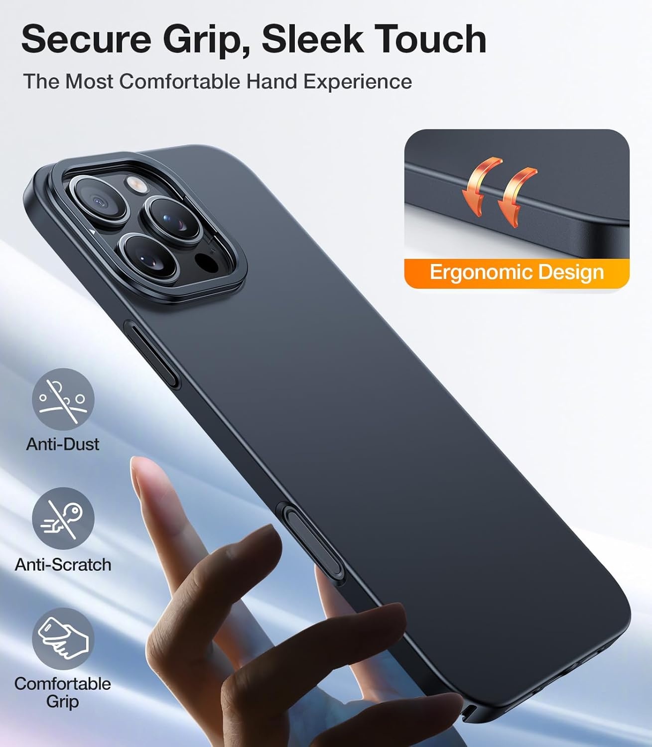 image:imageTORRAS Magnetic Slim Fit for iPhone 16 Pro Max Case with Stand UltraThin 16 Pro Max Phone Case Compatible with MagSafe Builtin Stash Stand Light AntiScratch Matte Hard PC 69 inch Black1Black Titanium