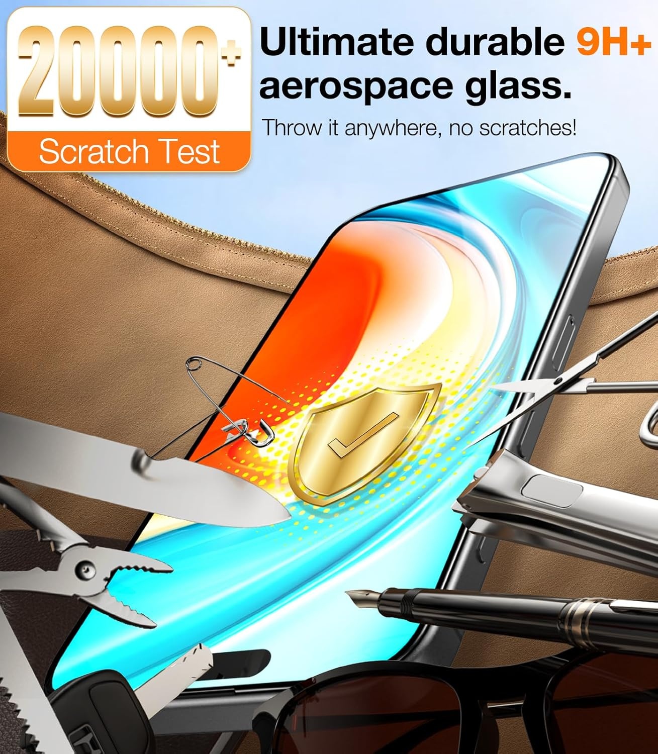 image:imageTORRAS MilitaryGrade for iPhone 16 Pro Screen Protector Privacy 9H Full Coverage Tempered Glass TOP 25 AntiSpy Easy Install BubbleFree CaseFriendly 63 2Pack