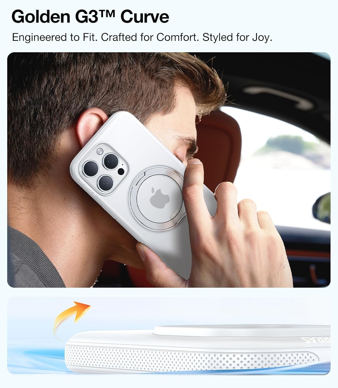image:imageTORRAS O3 Fitness for iPhone 16 Pro Case Magnetic Stand Fit for MagSafe 360 Rotatable Stable Stand Camera Control Button MilitaryGrade Shockproof Slim amp Sleek Mint Green TranslucentGlacier White