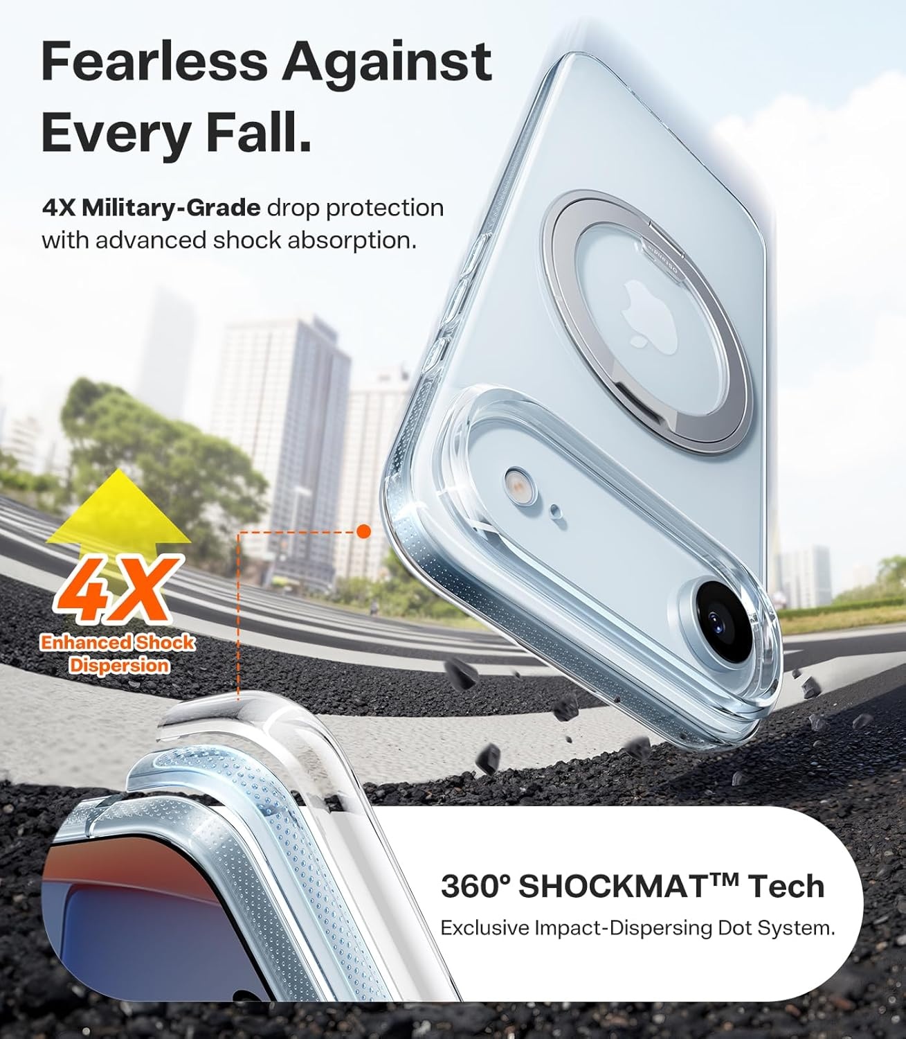 image:imageTORRAS O3 Fitness for iPhone 16 Pro Case Magnetic Stand Fit for MagSafe 360 Rotatable Stable Stand Camera Control Button MilitaryGrade Shockproof Slim amp Sleek Mint Green TranslucentCrystal Clear