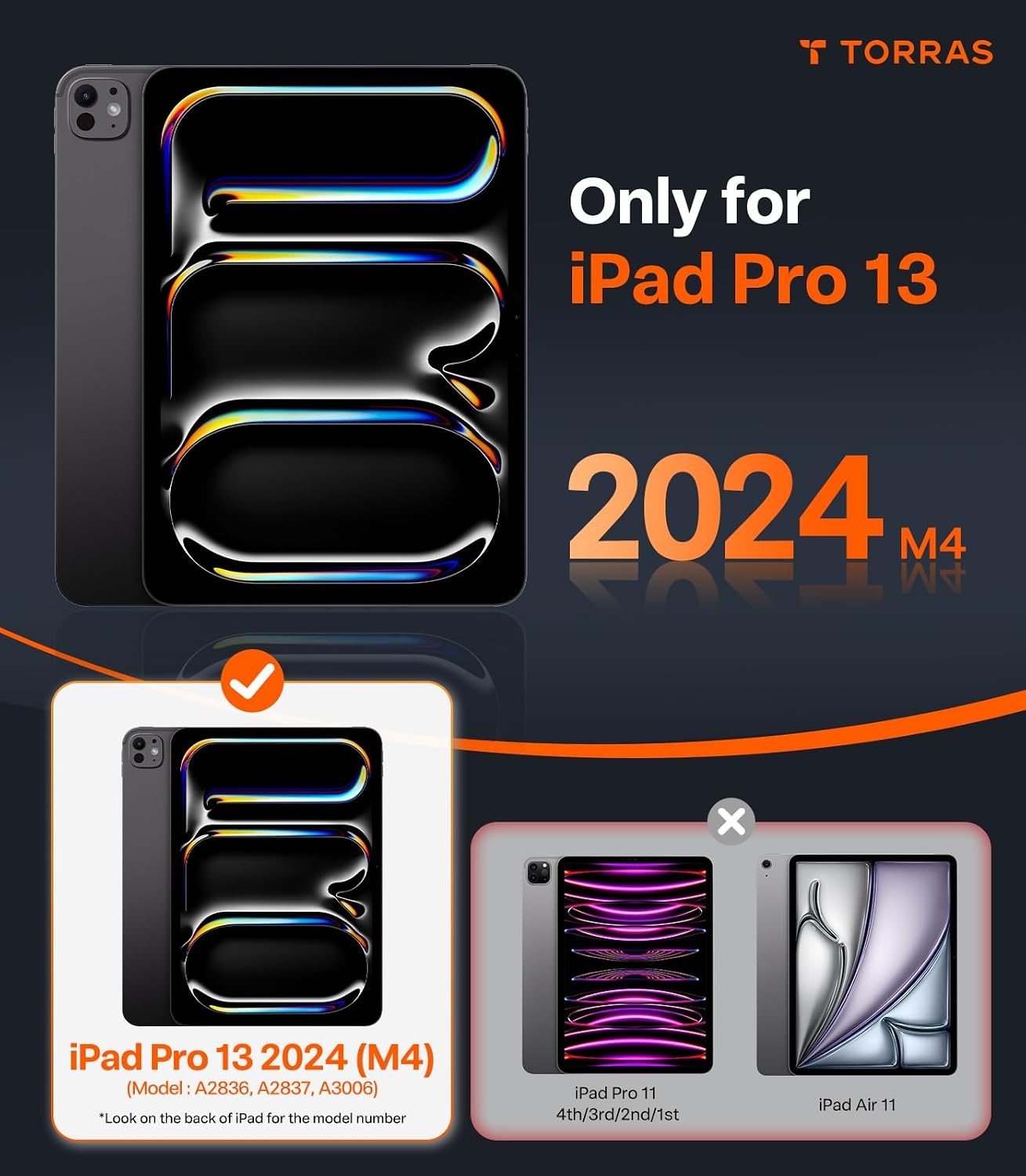 image:imageTORRAS Ostand K1 Guardian for iPad Pro 11 inch 4th3rd2nd1st Generation 2022 2021 2020 2018 with Pencil Holder Ultra Stable Stand Multiple Adjustable Viewing Angles Slim Protection BlackWhite