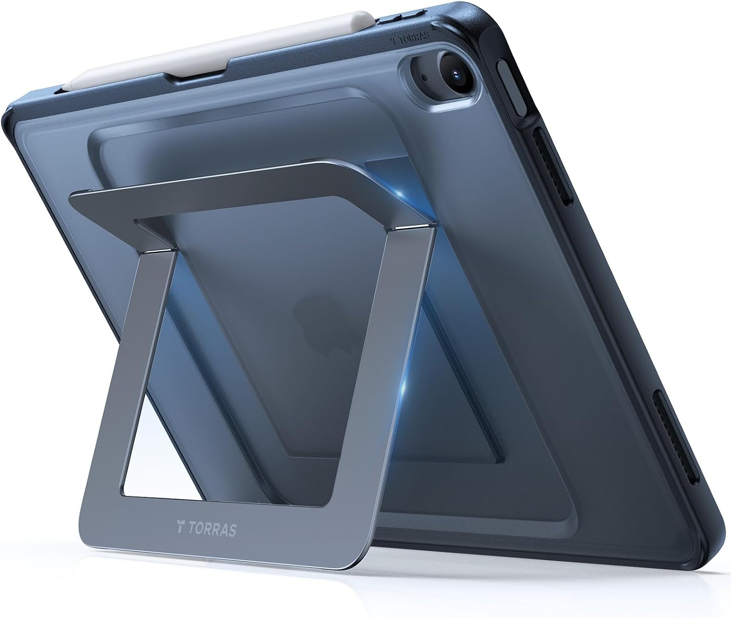 image:imageTORRAS Ostand K1 Guardian for iPad Pro 11 inch 4th3rd2nd1st Generation 2022 2021 2020 2018 with Pencil Holder Ultra Stable Stand Multiple Adjustable Viewing Angles Slim Protection BlackBlack