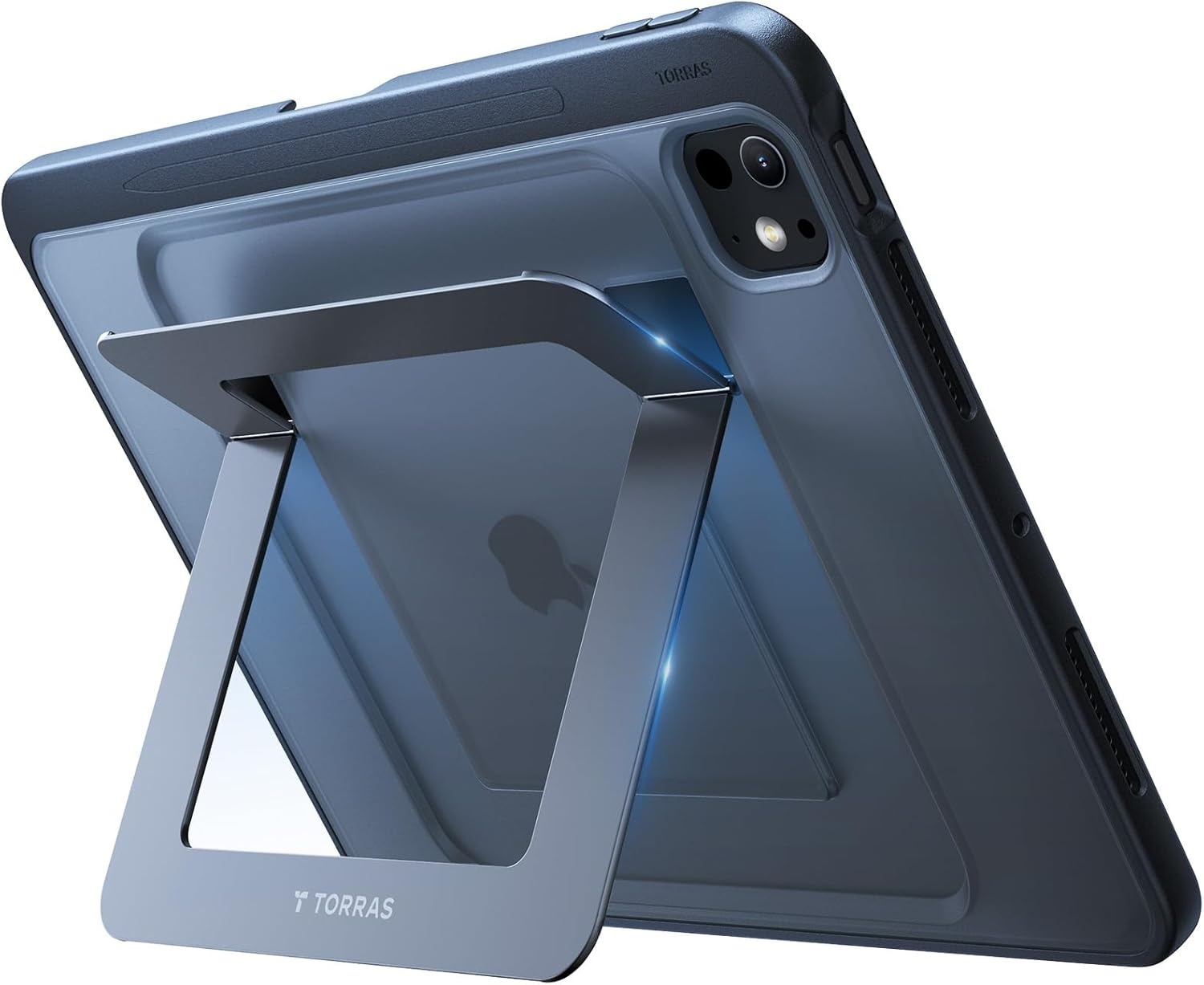 image:imageTORRAS Ostand K1 Guardian for iPad Pro 11 inch 4th3rd2nd1st Generation 2022 2021 2020 2018 with Pencil Holder Ultra Stable Stand Multiple Adjustable Viewing Angles Slim Protection BlackBlack