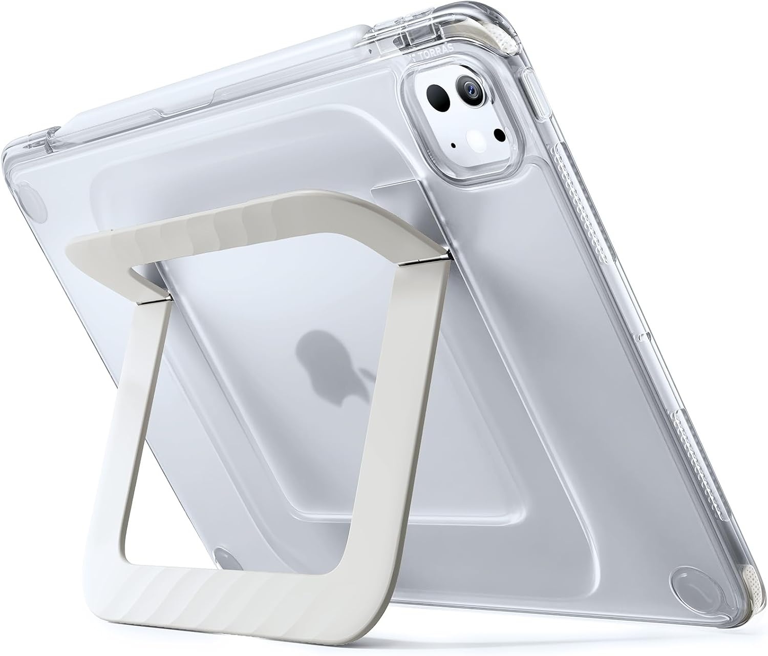 image:imageTORRAS Ostand K3 Neo for iPad Air 11 Inch Case M4 2026 M3 2025 M2 2024 Viewing Angles AdjustableUltra Stable Stand Shockproof Protective Slim Kickstand Case with Pencil Holder Glacier SprintMatte Translucent