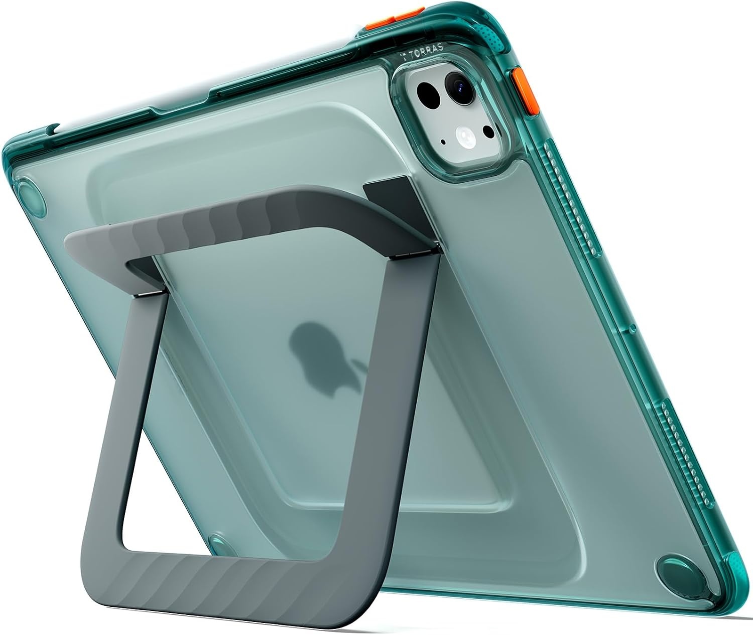 image:imageTORRAS Ostand K3 Neo for iPad Air 11 Inch Case M4 2026 M3 2025 M2 2024 Viewing Angles AdjustableUltra Stable Stand Shockproof Protective Slim Kickstand Case with Pencil Holder Glacier SprintGlacier Sprint