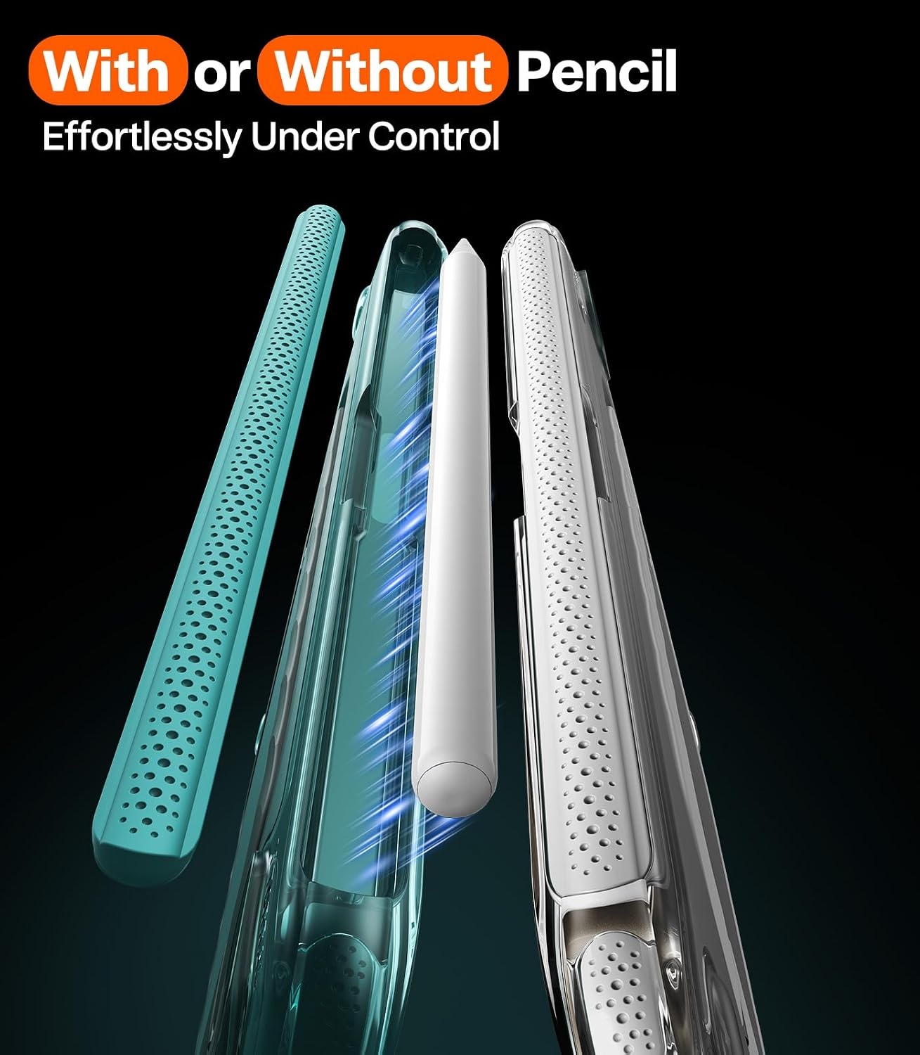 image:imageTORRAS Ostand K3 Neo for iPad Air 11 Inch Case M4 2026 M3 2025 M2 2024 Viewing Angles AdjustableUltra Stable Stand Shockproof Protective Slim Kickstand Case with Pencil Holder Glacier SprintGlacier Sprint