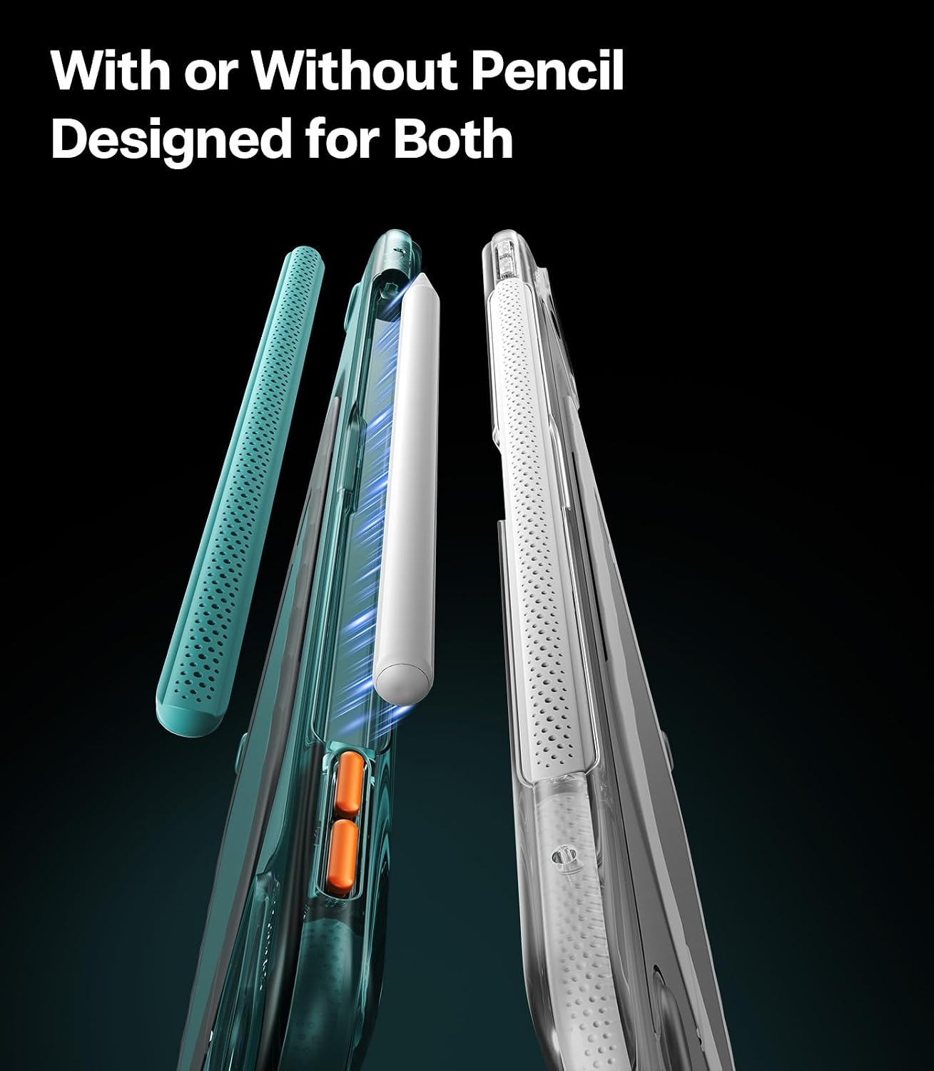 image:imageTORRAS Ostand K3 Neo for iPad Air 11 Inch Case M4 2026 M3 2025 M2 2024 Viewing Angles AdjustableUltra Stable Stand Shockproof Protective Slim Kickstand Case with Pencil Holder Glacier SprintGlacier Sprint
