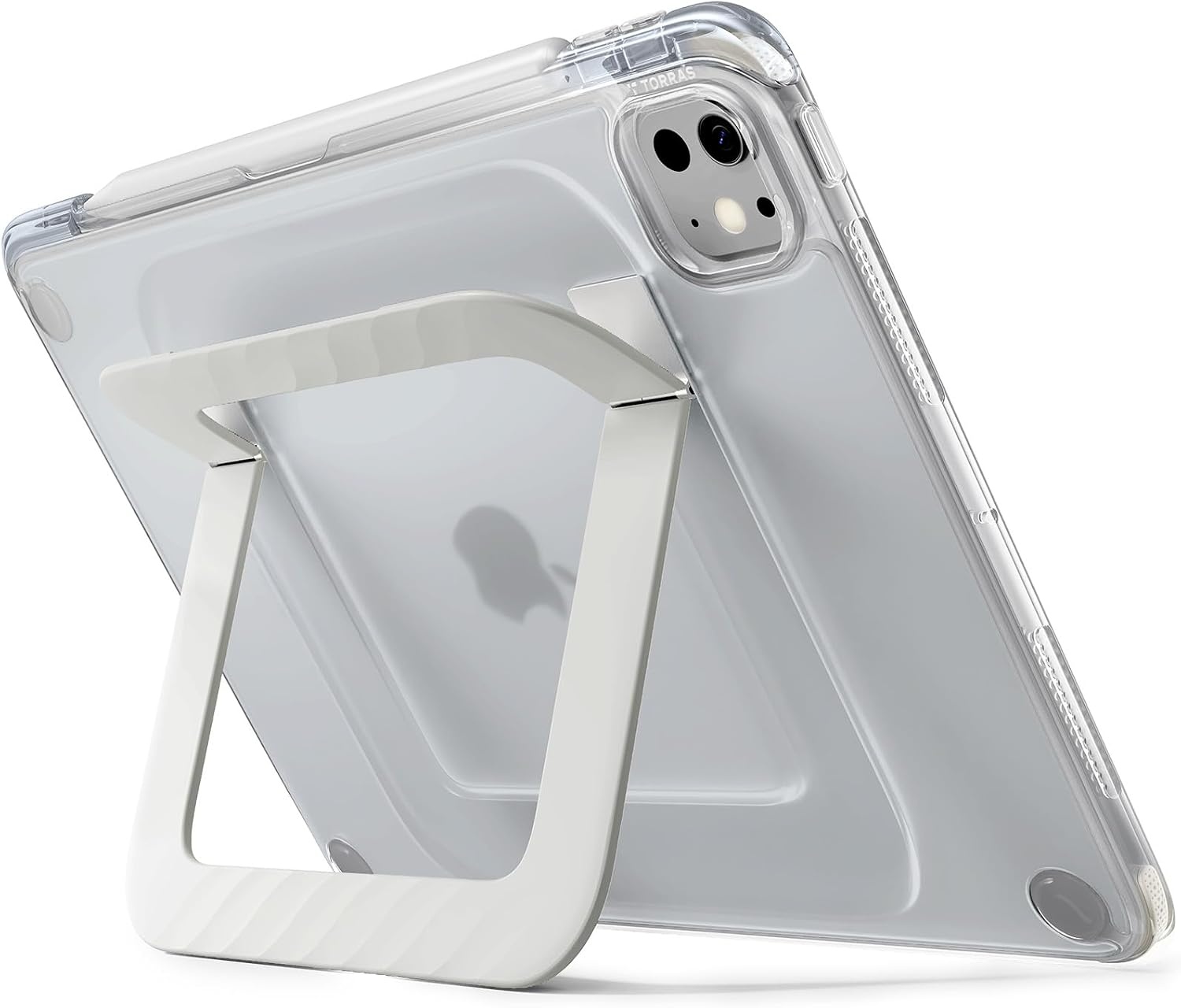 image:imageTORRAS Ostand K3 Neo for iPad Air 11 Inch Case M4 2026 M3 2025 M2 2024 Viewing Angles AdjustableUltra Stable Stand Shockproof Protective Slim Kickstand Case with Pencil Holder Glacier SprintMatte Translucent
