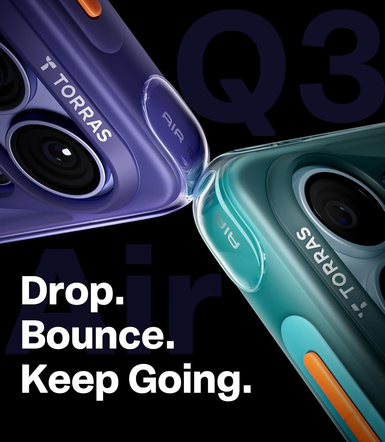 image:imageTORRAS Ostand Q3 Air for iPhone 16 Pro Max Case with 360 Magnetic Stand Fit for MagSafe Military Grade Drop Tested Camera Control Button Shockproof Phone Case for iPhone 16 Pro Max 69 BlackViolet Surge
