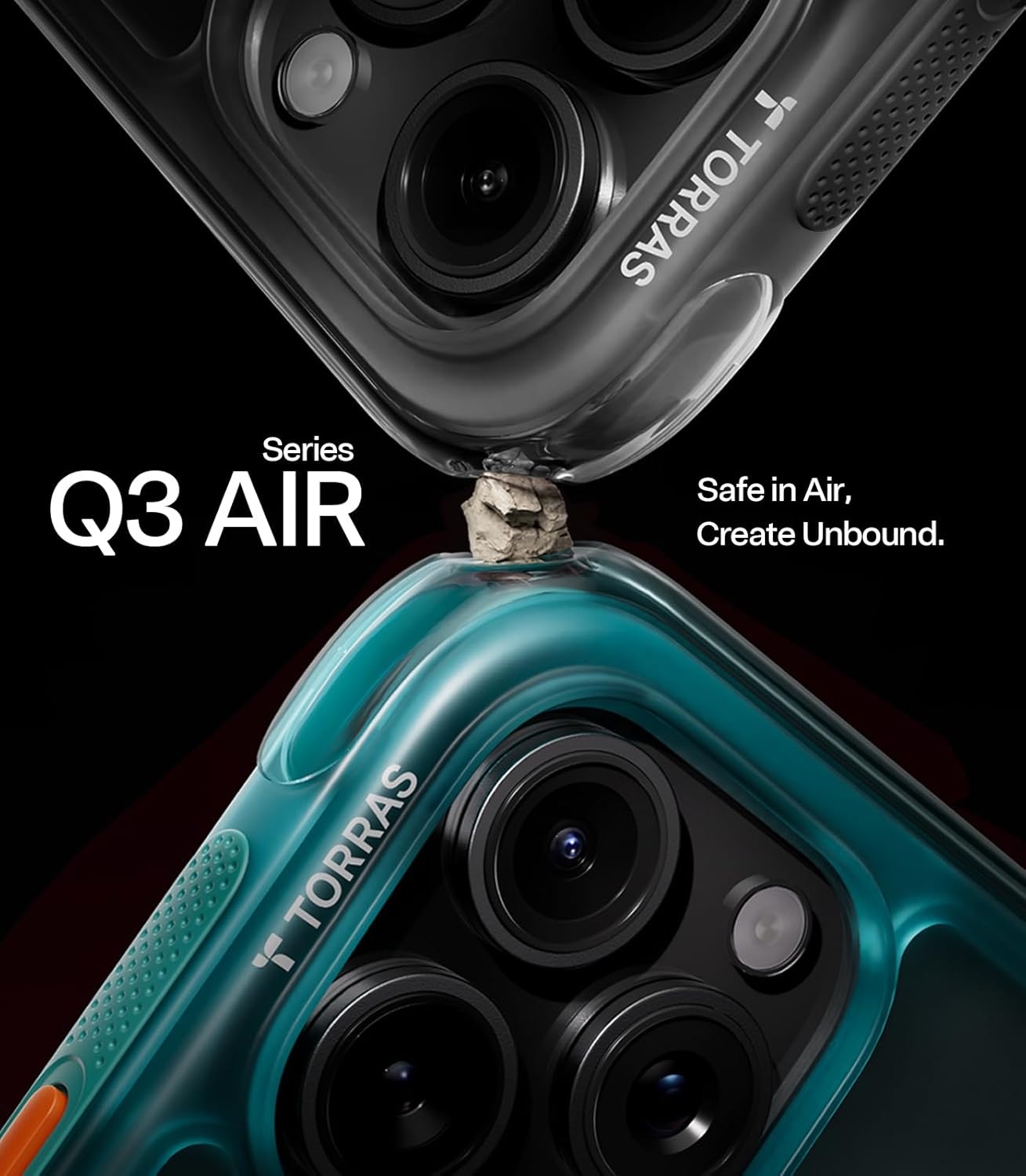 image:imageTORRAS Ostand Q3 Air for iPhone 16 Pro Max Case with 360 Magnetic Stand Fit for MagSafe Military Grade Drop Tested Camera Control Button Shockproof Phone Case for iPhone 16 Pro Max 69 BlackGlacier Sprint