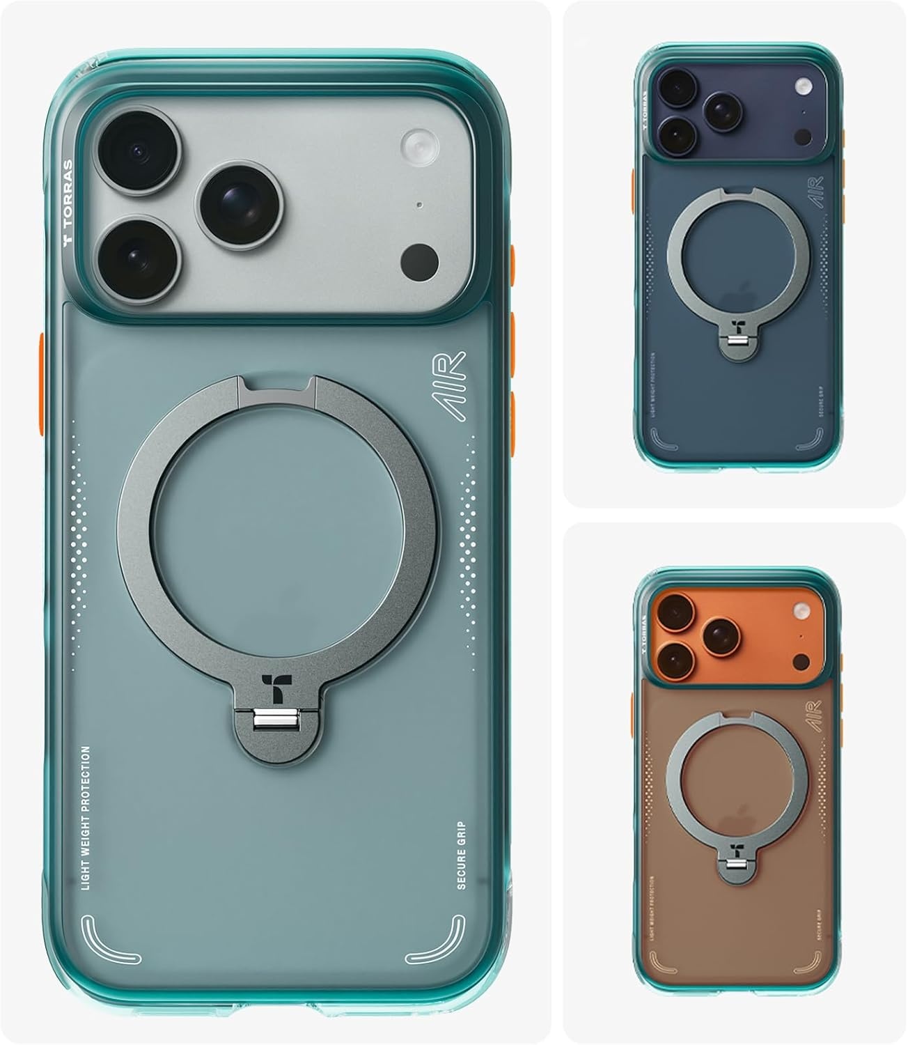 image:imageTORRAS Ostand Q3 Air for iPhone 16 Pro Max Case with 360 Magnetic Stand Fit for MagSafe Military Grade Drop Tested Camera Control Button Shockproof Phone Case for iPhone 16 Pro Max 69 BlackGlacier Sprint