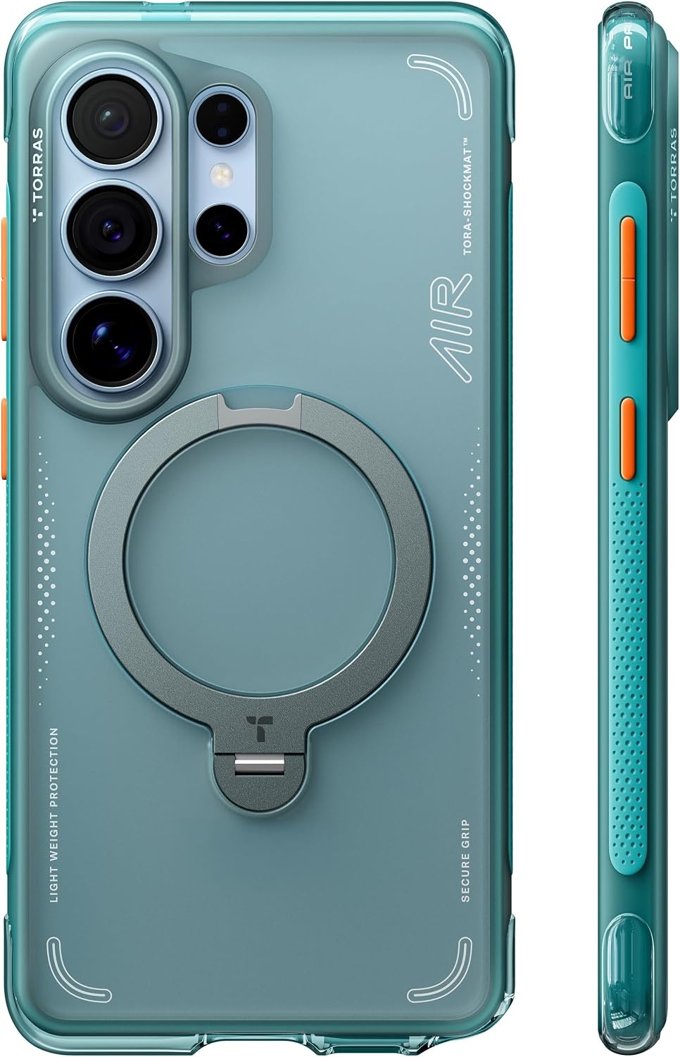 image:imageTORRAS Ostand Q3 Air for iPhone 16 Pro Max Case with 360 Magnetic Stand Fit for MagSafe Military Grade Drop Tested Camera Control Button Shockproof Phone Case for iPhone 16 Pro Max 69 BlackGlacier Sprint