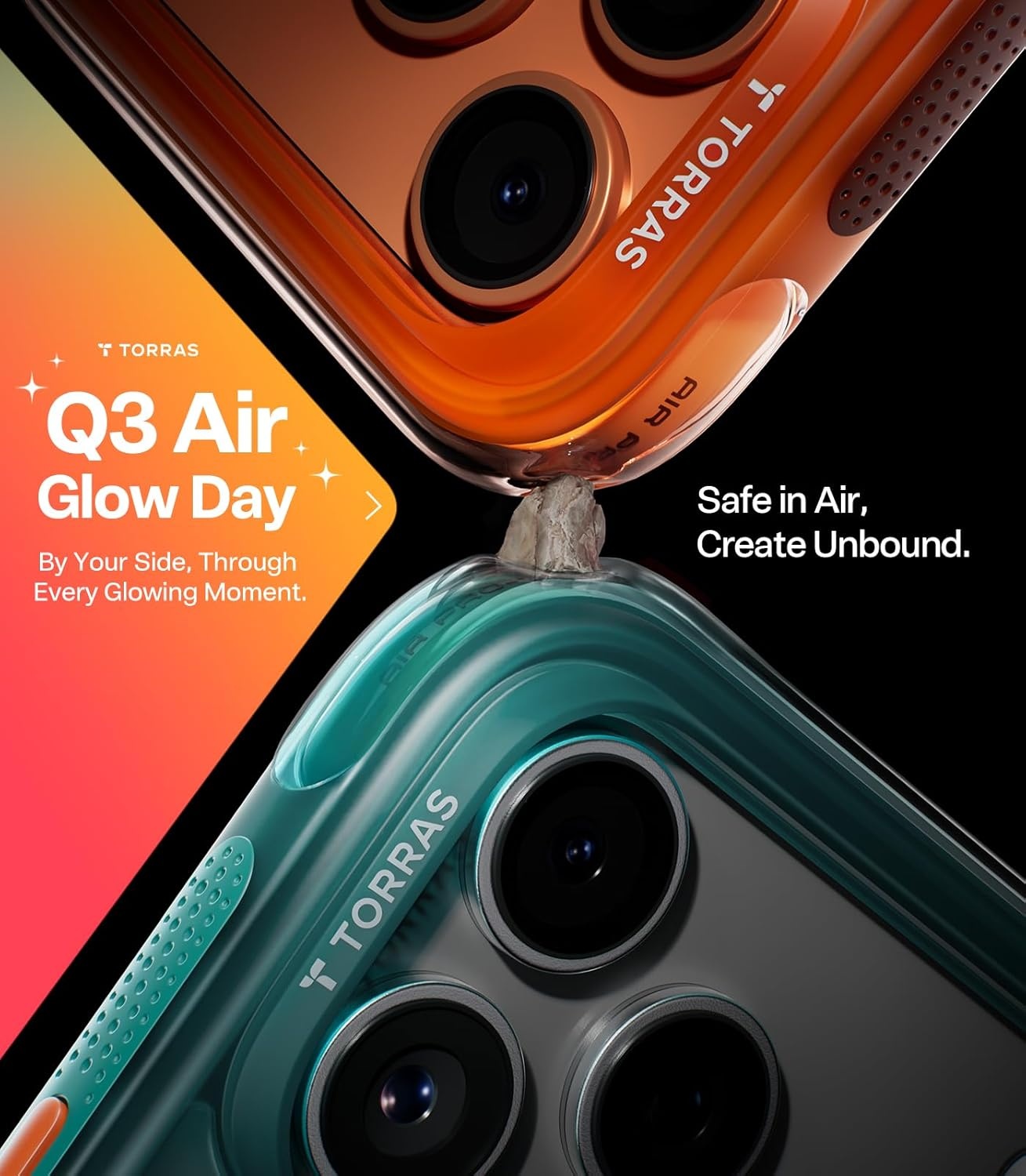 image:imageTORRAS Ostand Q3 Air for iPhone 16 Pro Max Case with 360 Magnetic Stand Fit for MagSafe Military Grade Drop Tested Camera Control Button Shockproof Phone Case for iPhone 16 Pro Max 69 BlackGlacier Sprint