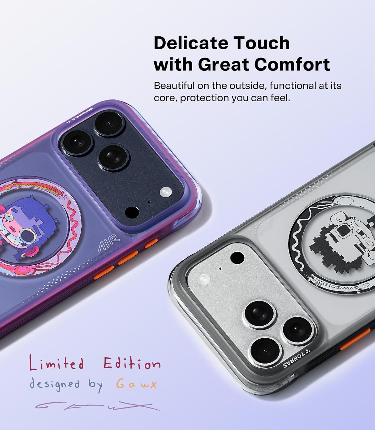 image:imageTORRAS Ostand Q3 Air for iPhone 16 Pro Max Case with 360 Magnetic Stand Fit for MagSafe Military Grade Drop Tested Camera Control Button Shockproof Phone Case for iPhone 16 Pro Max 69 BlackNeon NightMuse