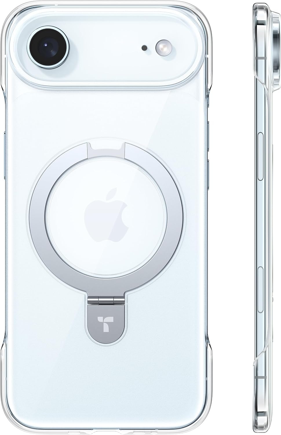 image:imageTORRAS Ostand Slim for iPhone 17 Pro Max Case Clear Upgraded Magnetic Stand Fit for MagSafe Frameless with Thin OpenEdge Fit Minimalist Phone Case for iPhone 17 Pro Max 69 Drop ProtectionClear