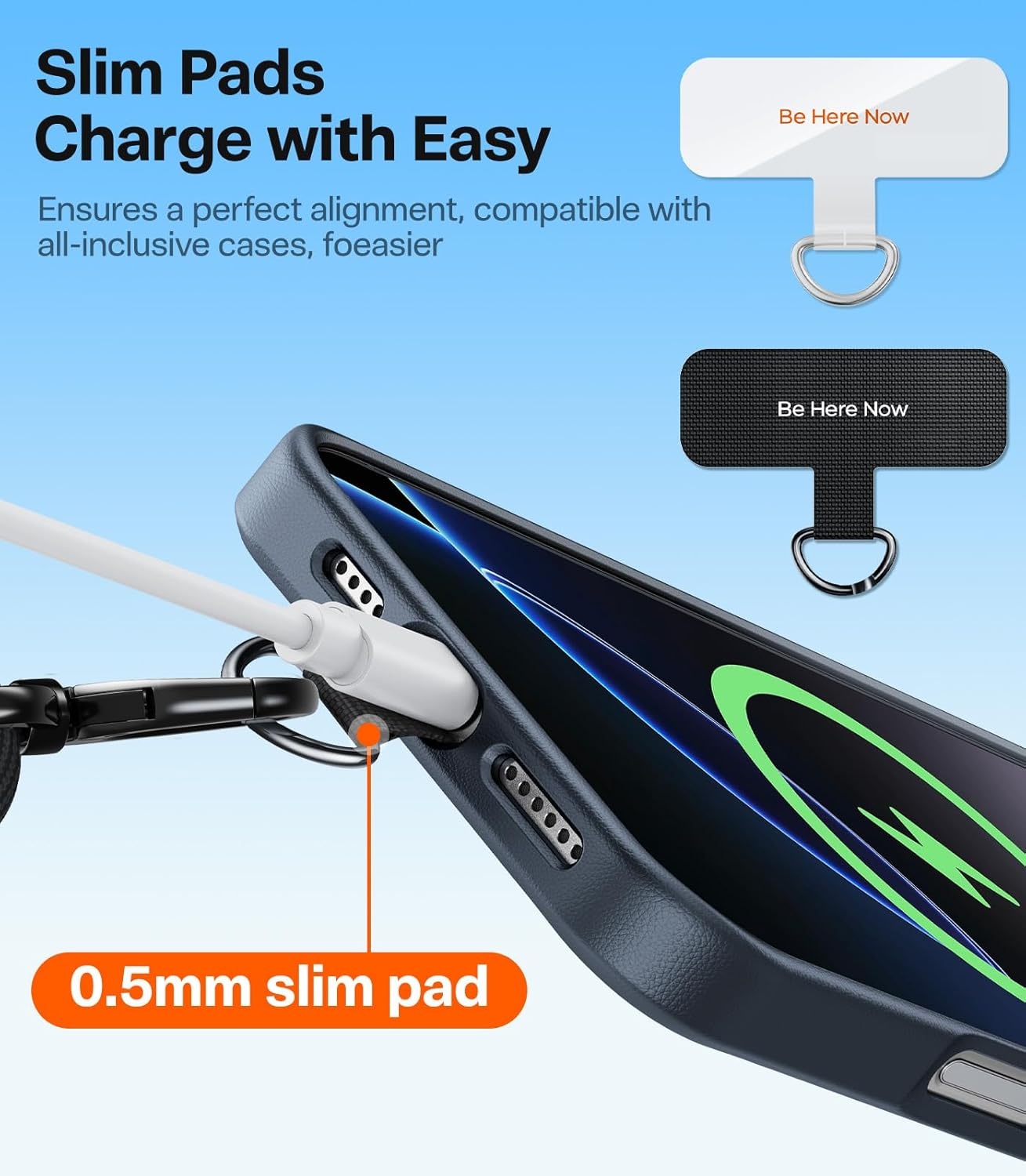 image:imageTORRAS Phone Lanyard with Hanging Loops Adjustable Anti Theft Phone Strap Crossbody for iPhone 17 Pro MaxSkinFriendly2 Tabs Universal Cell Phone Neck Lanyard for Daily amp Outdoor Activities Black4purple