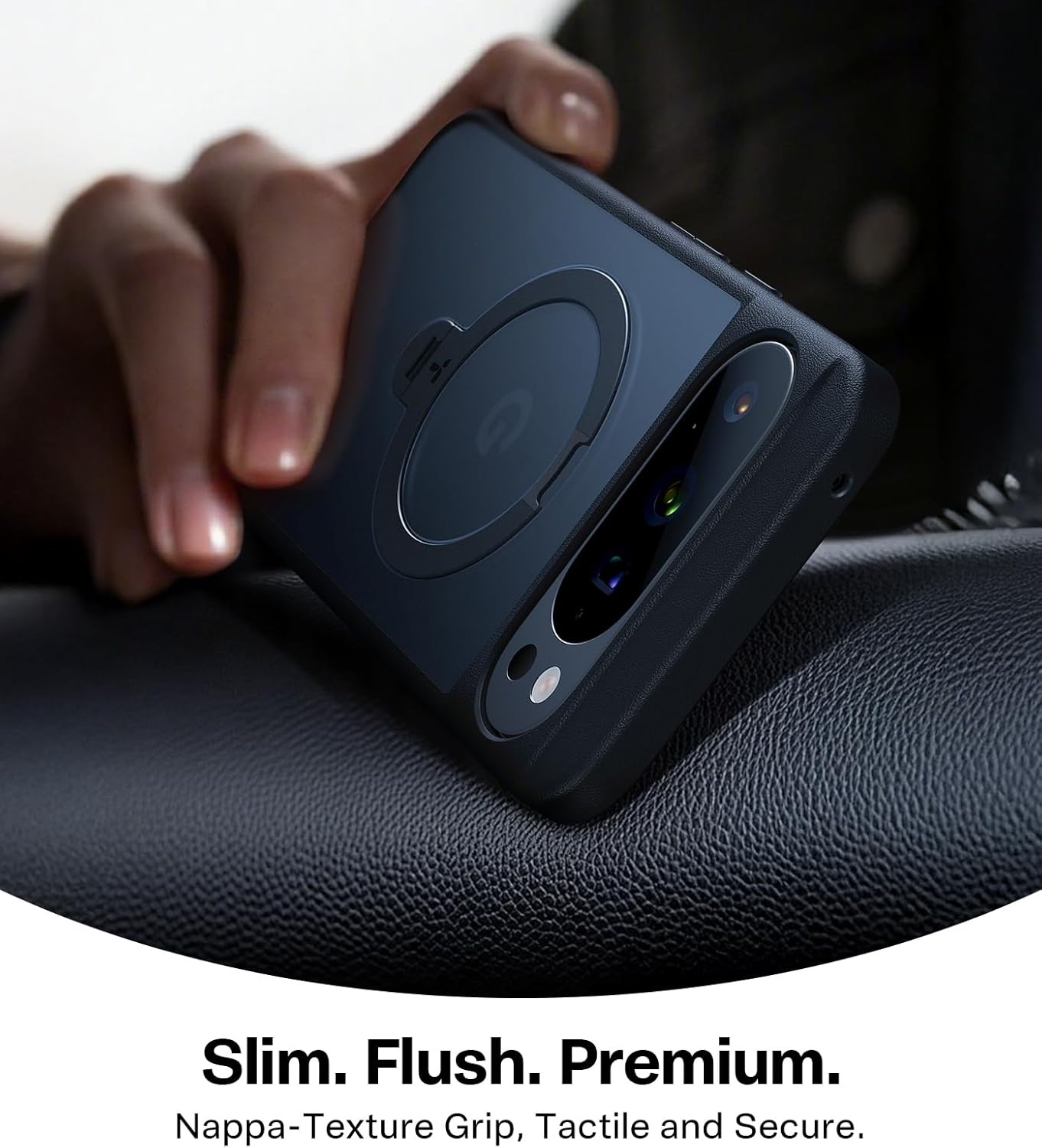 image:imageTORRAS Q3 Spin Magnetic 360 Stand for Google Pixel 10 Pro Case 10 Case Fit for Magsafe 4X Military Grade Protection Shockproof Pixel 10 Pro Phone Case with Stand Translucent BlackBlack