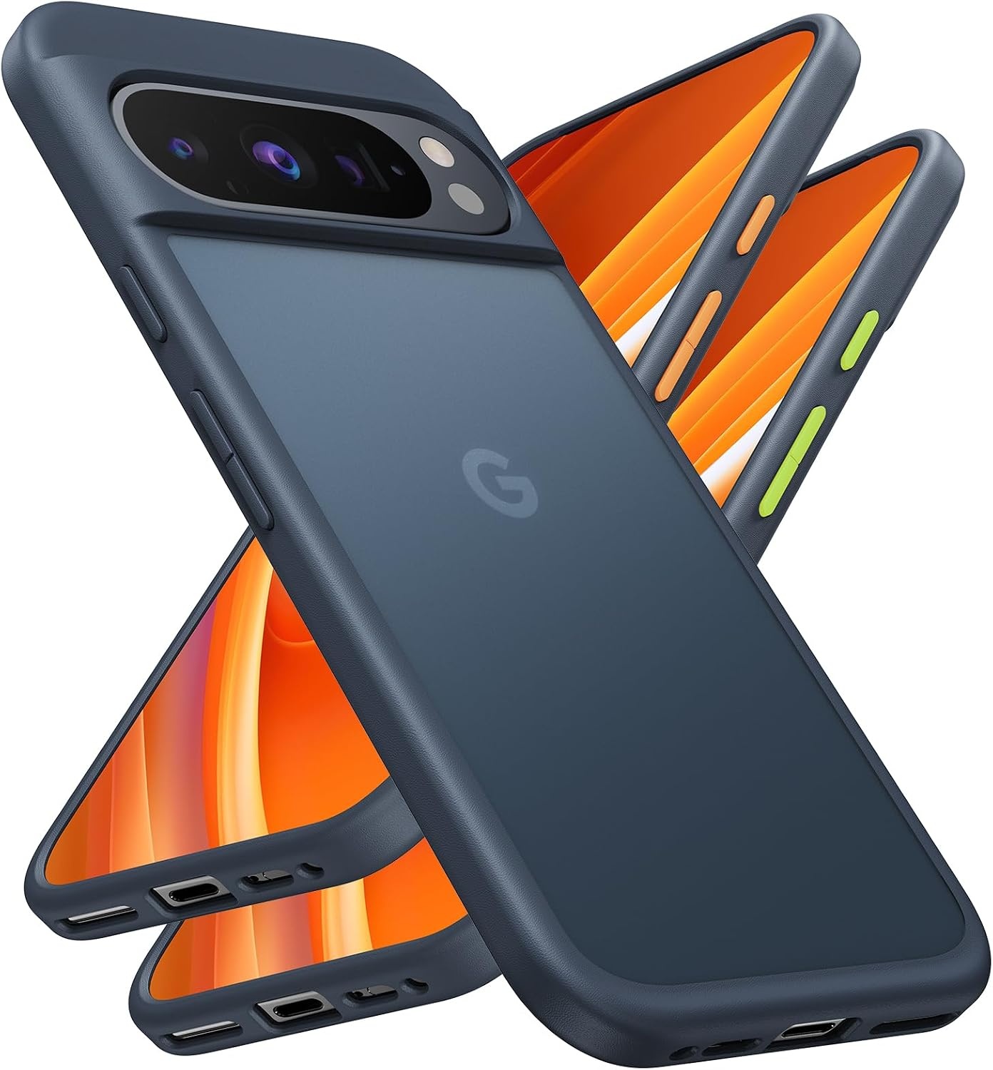 image:imageTORRAS Shockproof for Google Pixel 9 Pro XL Case 16Ft Military Grade Drop Tested Translucent Slim Protective AntiScratch AntiFingerprint Phone Case for Pixel 9 Pro XL BlackBlack
