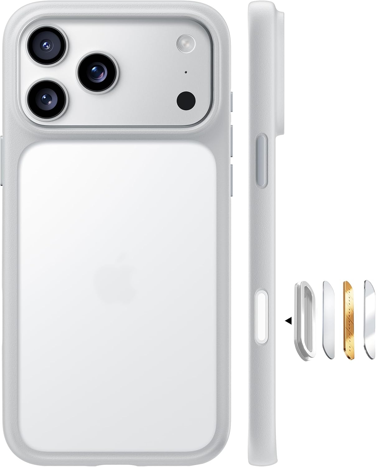 image:imageTORRAS Shockproof for iPhone 17 Pro Max Case with Camera Control Button 12FT Military Grade Drop Protection Enhanced Grip amp Soft Touch Translucent Slim 17 Pro Max Case 3 colors Buttons Deep BlueGrey