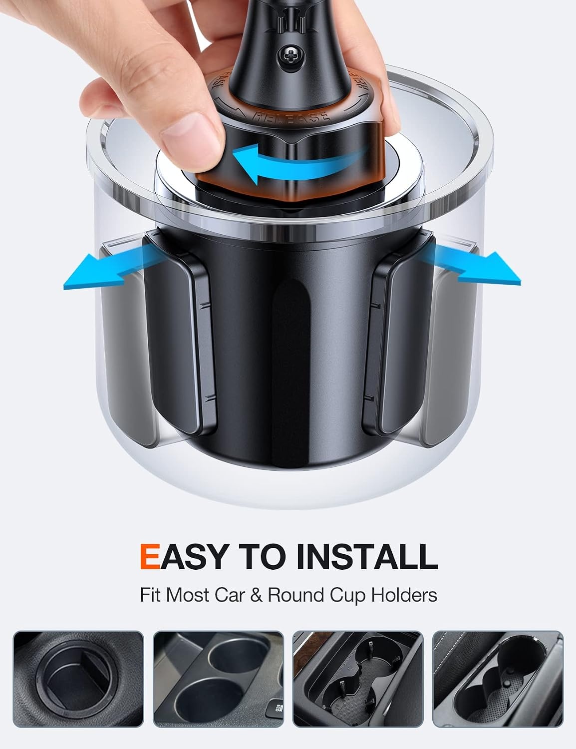 image:imageTORRAS Truck Friendly 15in Car Cup Holder Phone Mount Long Gooseneck Cupholder Cell Phone Mount for iPhone 13 Pro Max Samsung Galaxy S22 S21 amp All