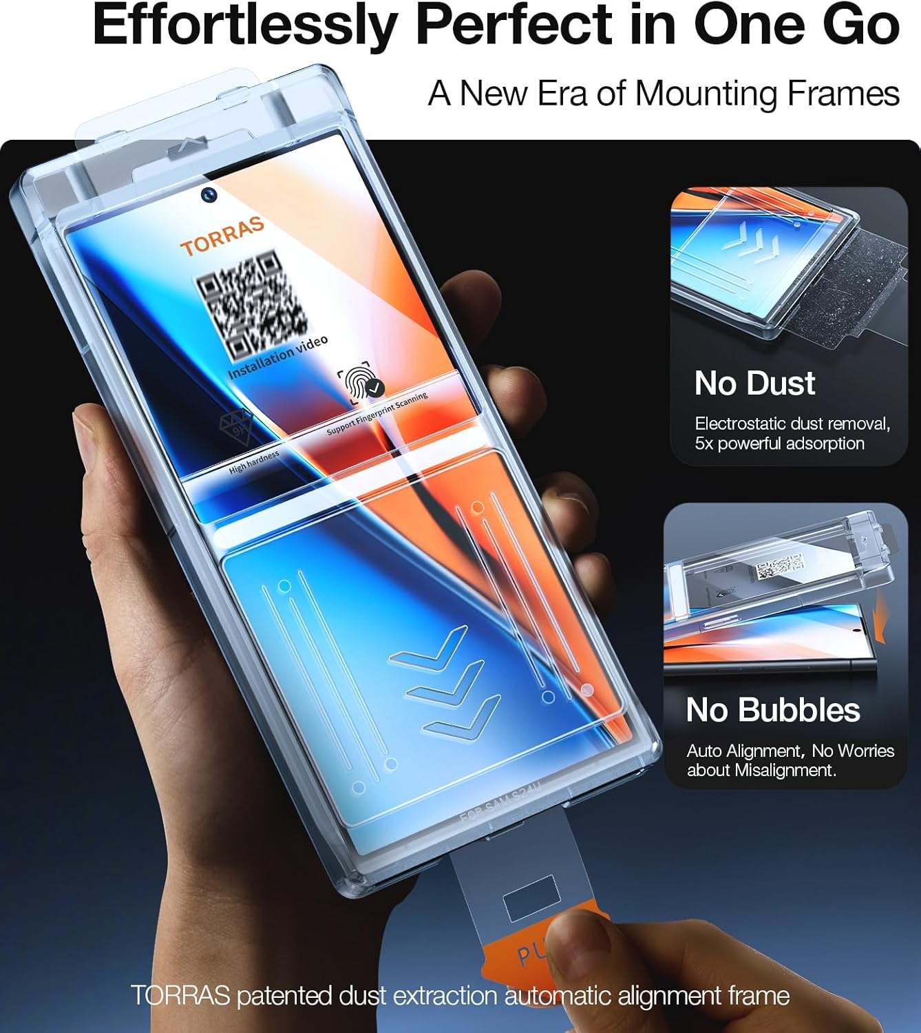 image:imageTORRAS Unbreakable for Samsung Galaxy S25 Ultra Screen Protector NO1 MilitaryGrade 12 FT Shatterproof 9H Aerospace Tempered Glass 2 Pack Touch Sensitivity Full Coverage AntiScratch 69 inchSamsung Galaxy S24 Ultra68 inch