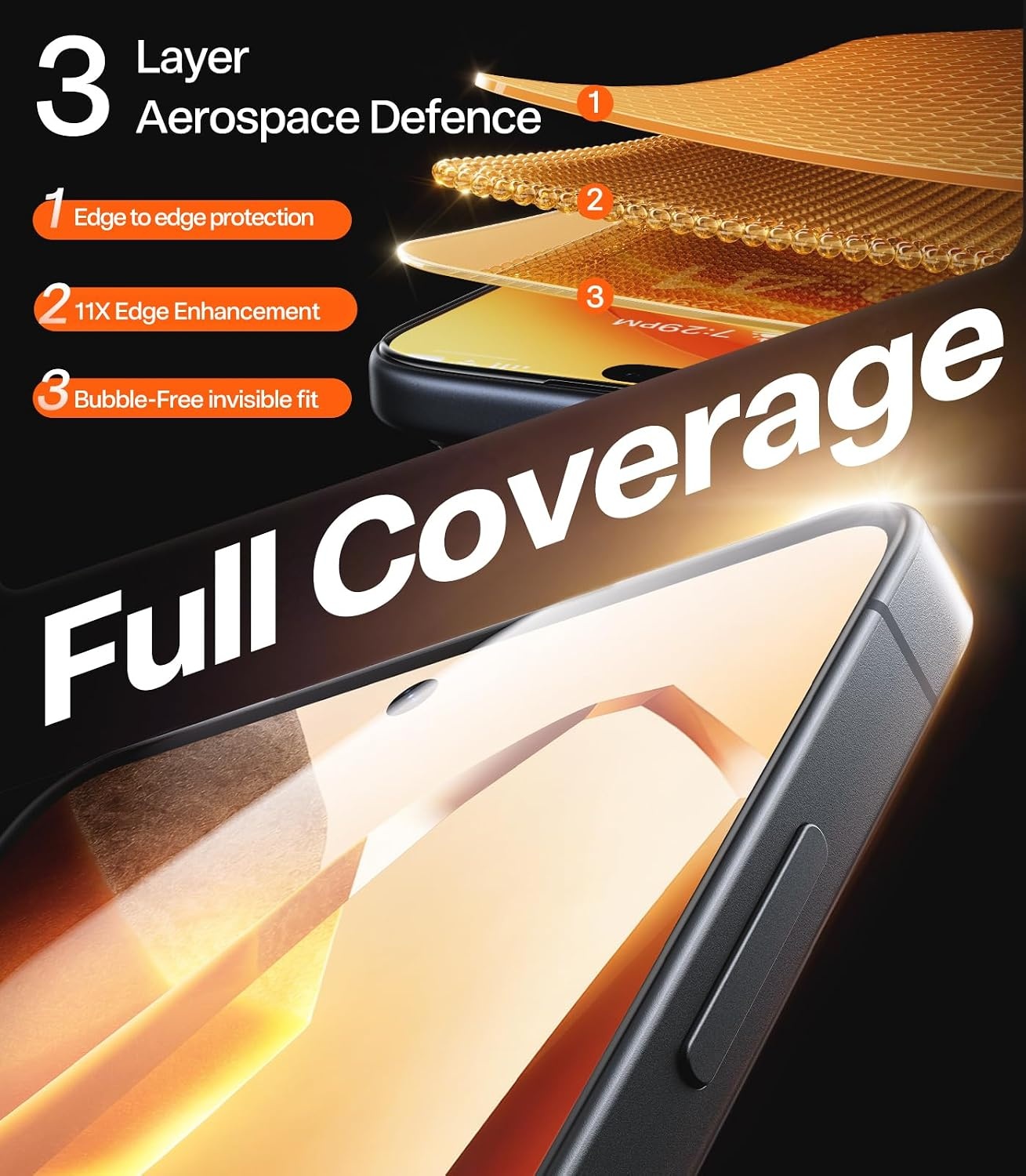 image:imageTORRAS Unbreakable for Samsung Galaxy S25 Ultra Screen Protector NO1 MilitaryGrade 12 FT Shatterproof 9H Aerospace Tempered Glass 2 Pack Touch Sensitivity Full Coverage AntiScratch 69 inchSamsung Galaxy S26 63 inch