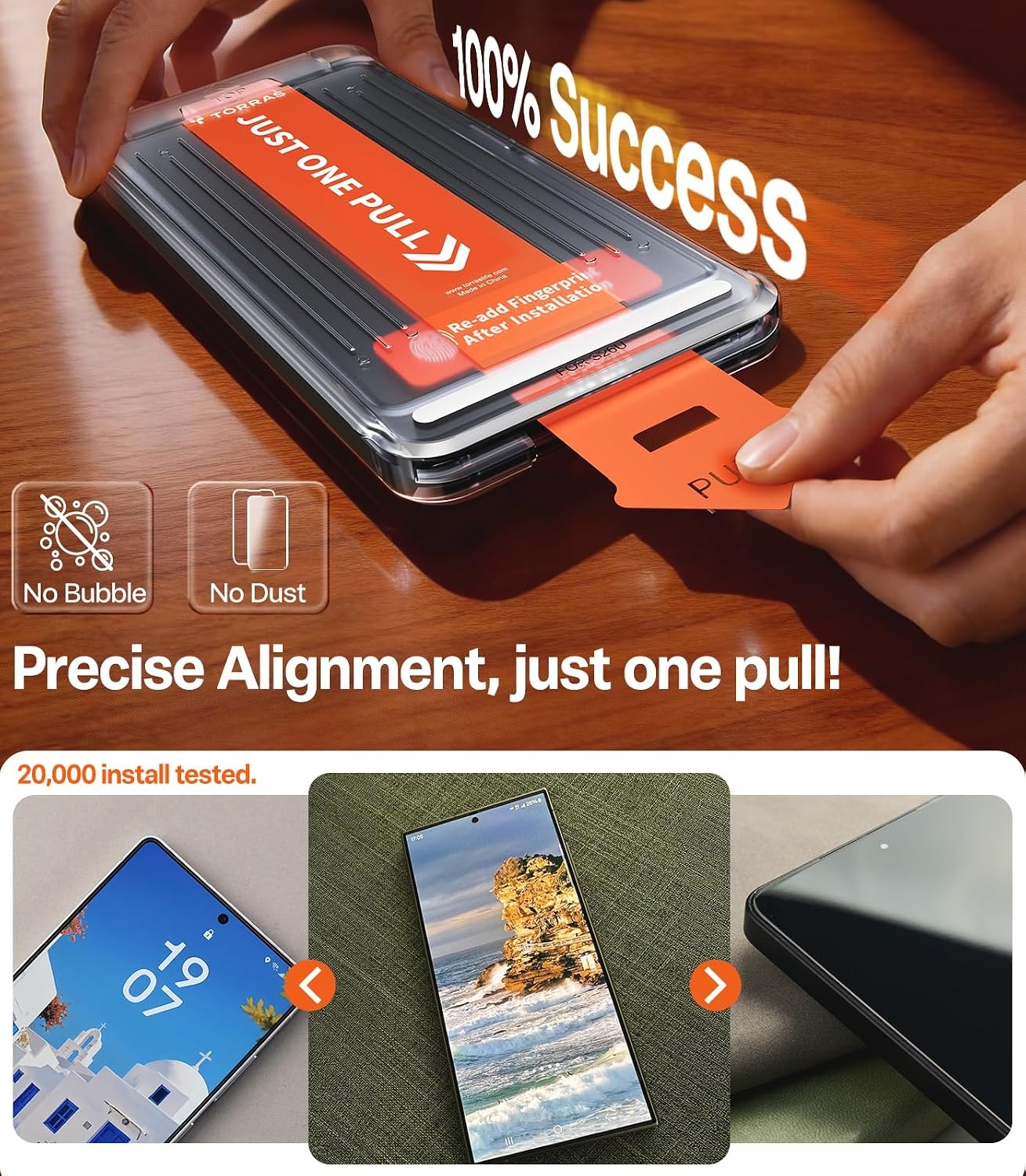image:imageTORRAS Uncrackable for Samsung Galaxy S26 Ultra Privacy Screen Protector Top 25 Anti Spy 9H Aerospace Tempered Glass 12Ft MilitaryGrade Shatterproof Screen Protector S 26 Ultra 69 2Pack