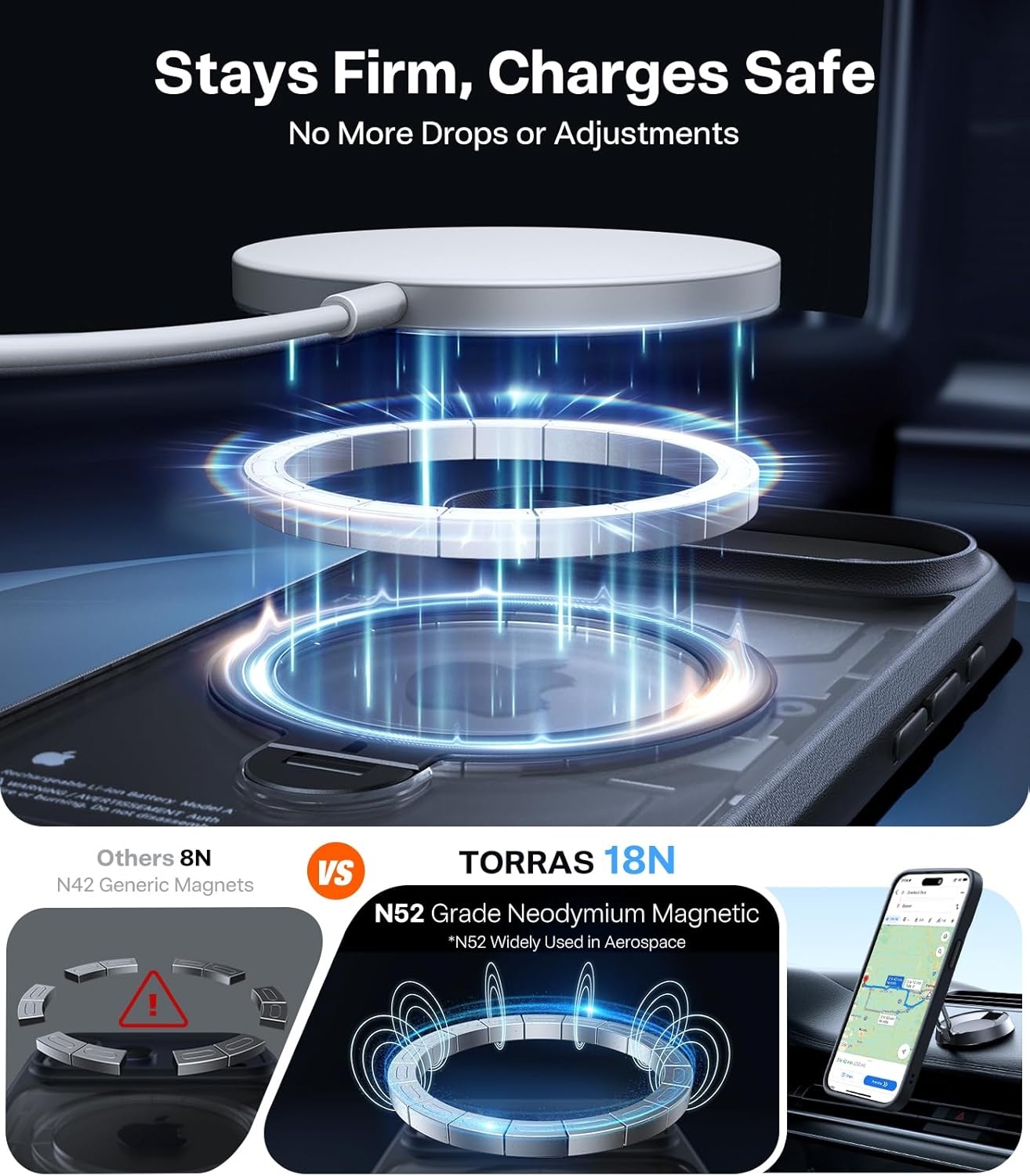 image:imageTORRAS Upgraded 360 Spin Magnetic Stand for iPhone 16 Pro Case Fit for MagSafe Builtin Kickstand Camera Control MilGrade Protective Soft Edge Translucent Case for iPhone 16 Pro Black 63Black