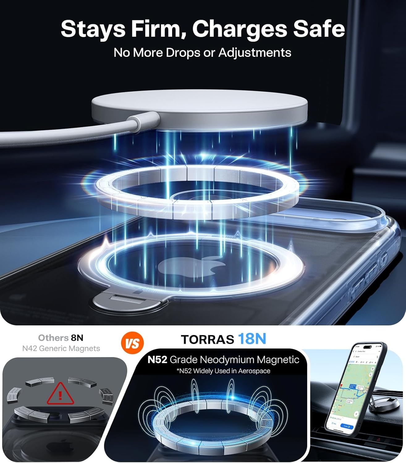image:imageTORRAS Upgraded 360 Spin Magnetic Stand for iPhone 16 Pro Case Fit for MagSafe Builtin Kickstand Camera Control MilGrade Protective Soft Edge Translucent Case for iPhone 16 Pro Black 63Clear