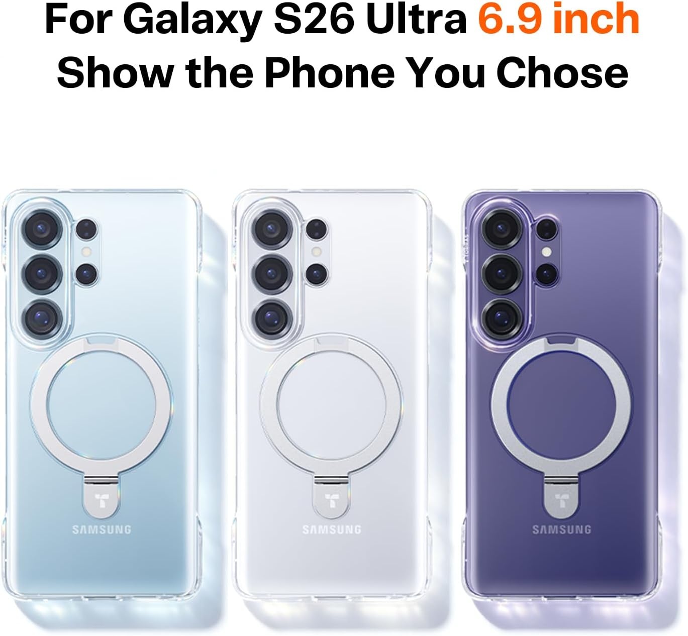 image:imageTORRAS for S25 Ultra Case 4X Military Grade Drop Tested Build in Stand Fit for Magsafe Shockproof Slim Protective for Samsung Galaxy S25 Ultra Case ClearClear