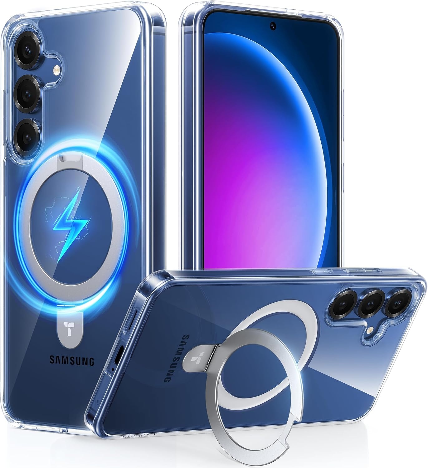 image:imageTORRAS for S25 Ultra Case 4X Military Grade Drop Tested Build in Stand Fit for Magsafe Shockproof Slim Protective for Samsung Galaxy S25 Ultra Case ClearClear