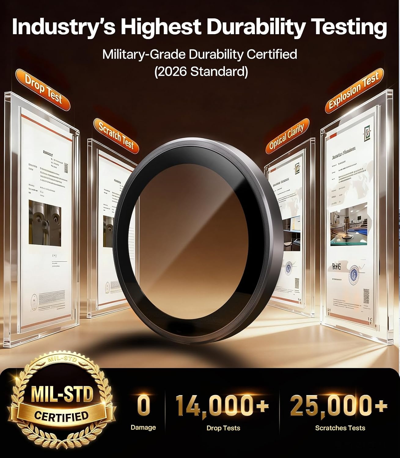 image:imageTORRAS for Samsung Galaxy S26 Ultra Camera LENs Protector 11 Perfect FitampHD Clear 9H MilitaryGrade Case Friendly AntiScratch Anti Fingerprint Easy Installation Metal Frame BlackBlack