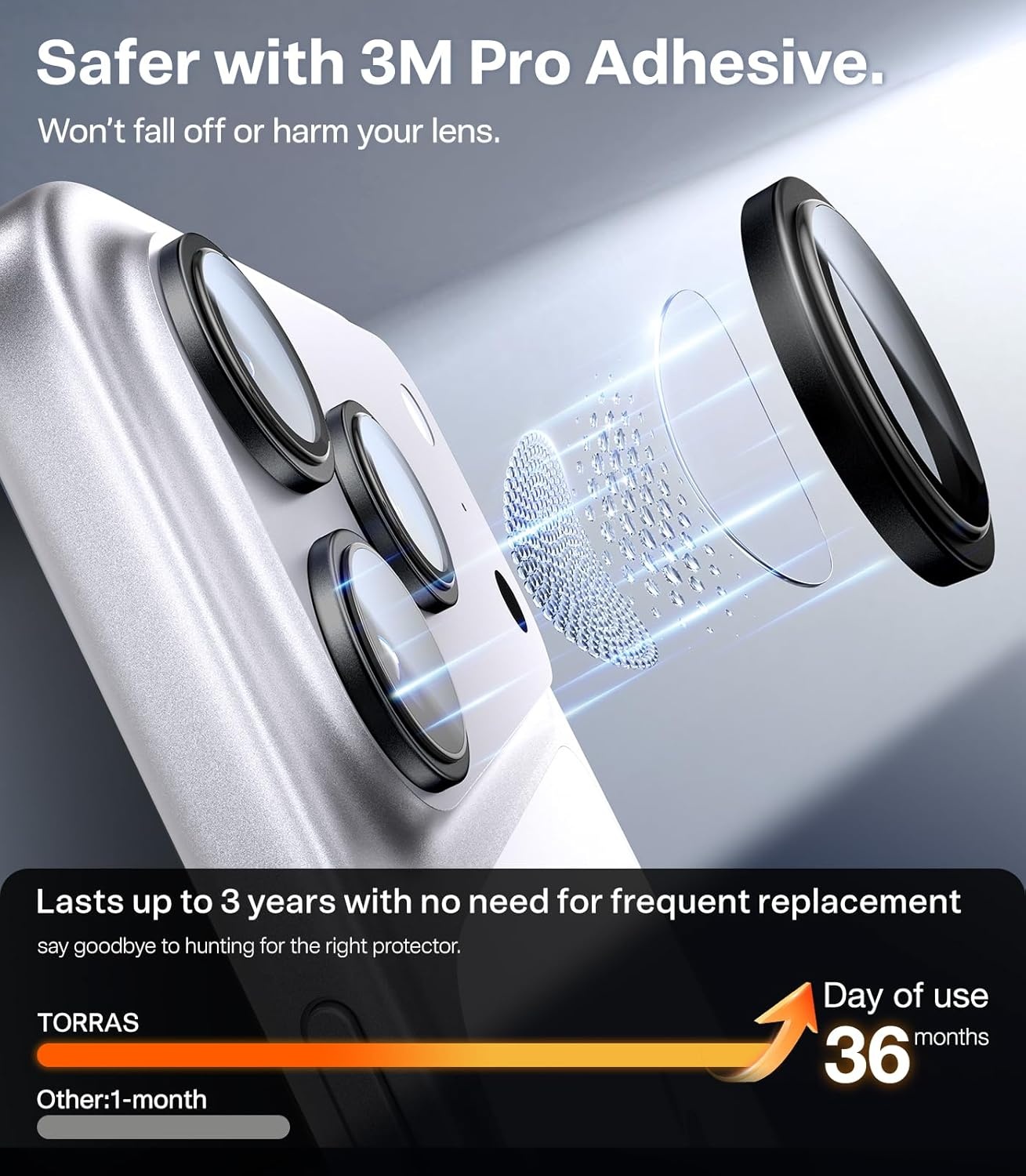 image:imageTORRAS for Samsung Galaxy S26 Ultra Camera LENs Protector 11 Perfect FitampHD Clear 9H MilitaryGrade Case Friendly AntiScratch Anti Fingerprint Easy Installation Metal Frame BlackBlack