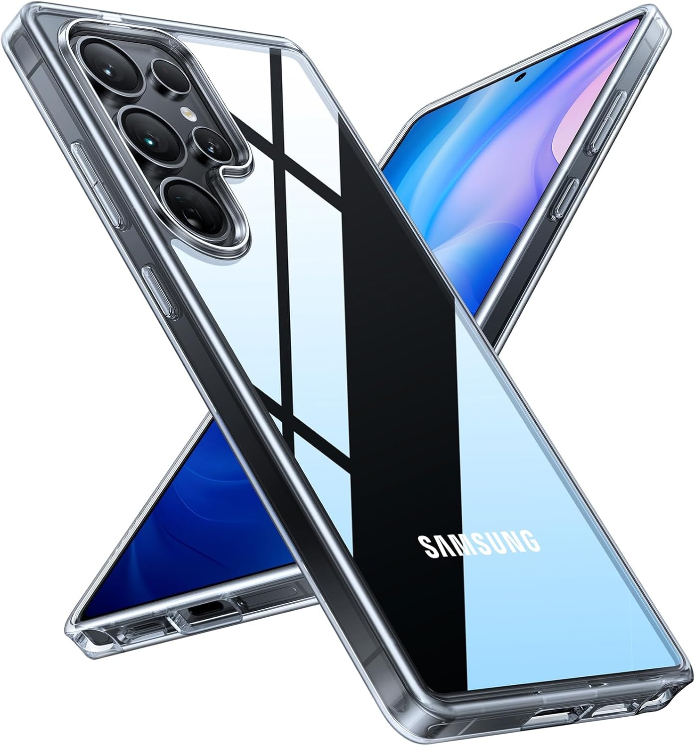 image:imageTORRAS for Samsung Galaxy S26 Ultra Case Clear 2026 Upgraded NonYellowing 12FT MilitaryGrade Protection Transparent Slim Case for Samsung S26 Ultra Case Thin Diamond Clear Hard 69Clear